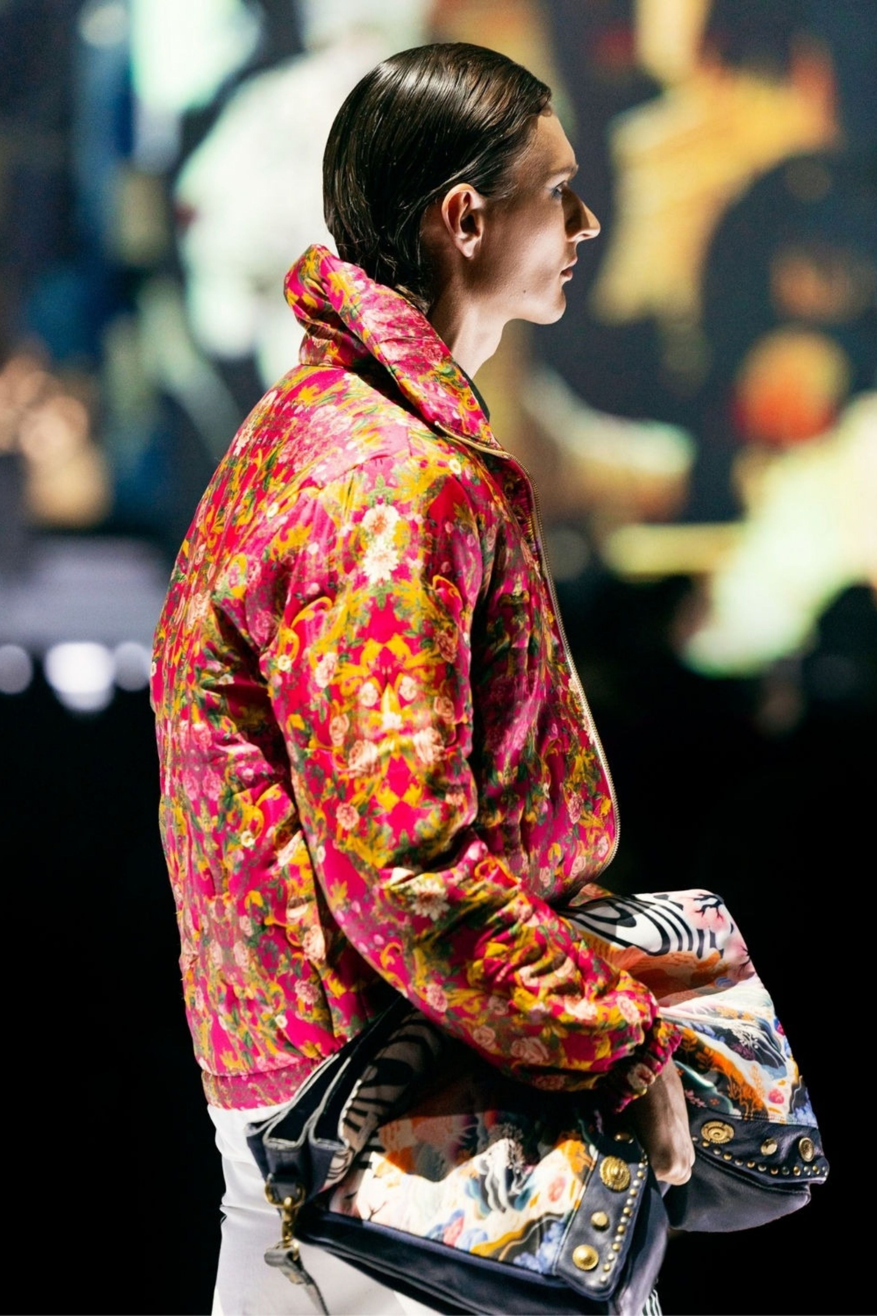 Mystic Silk Printed Parka