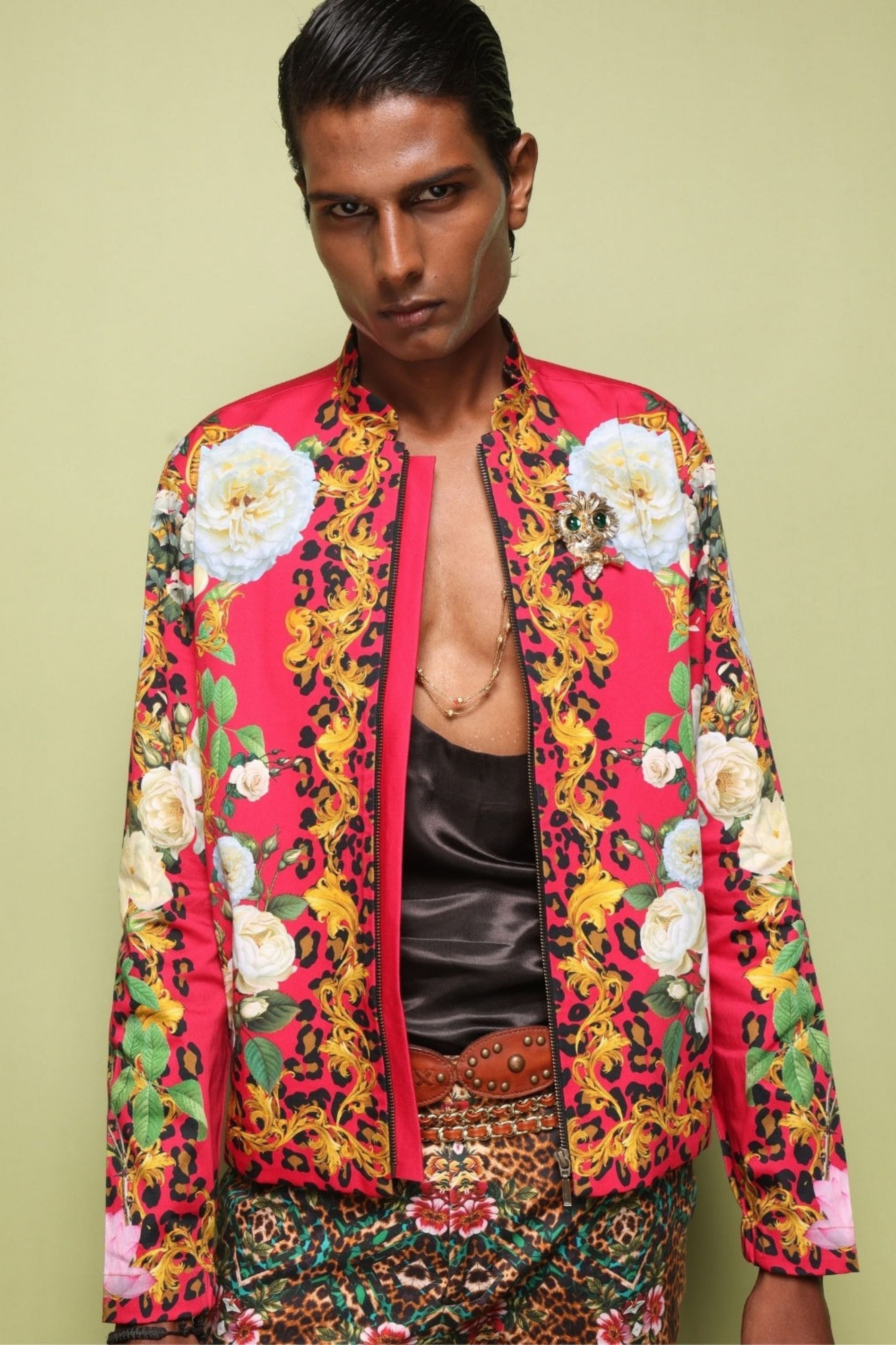 Wild Monarch Printed Bomber Jacket