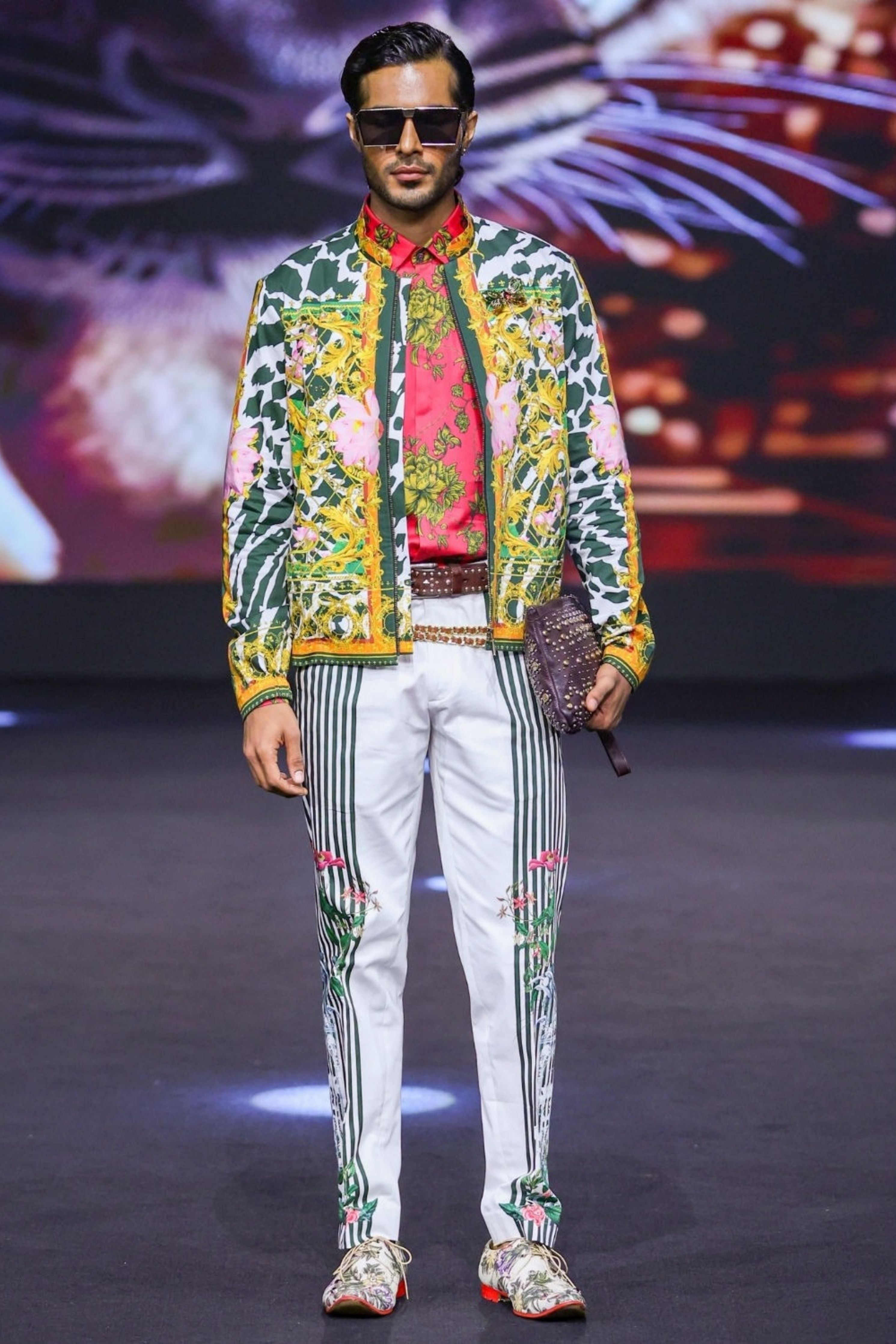 Monsoon Engineered Printed Bomber Jacket