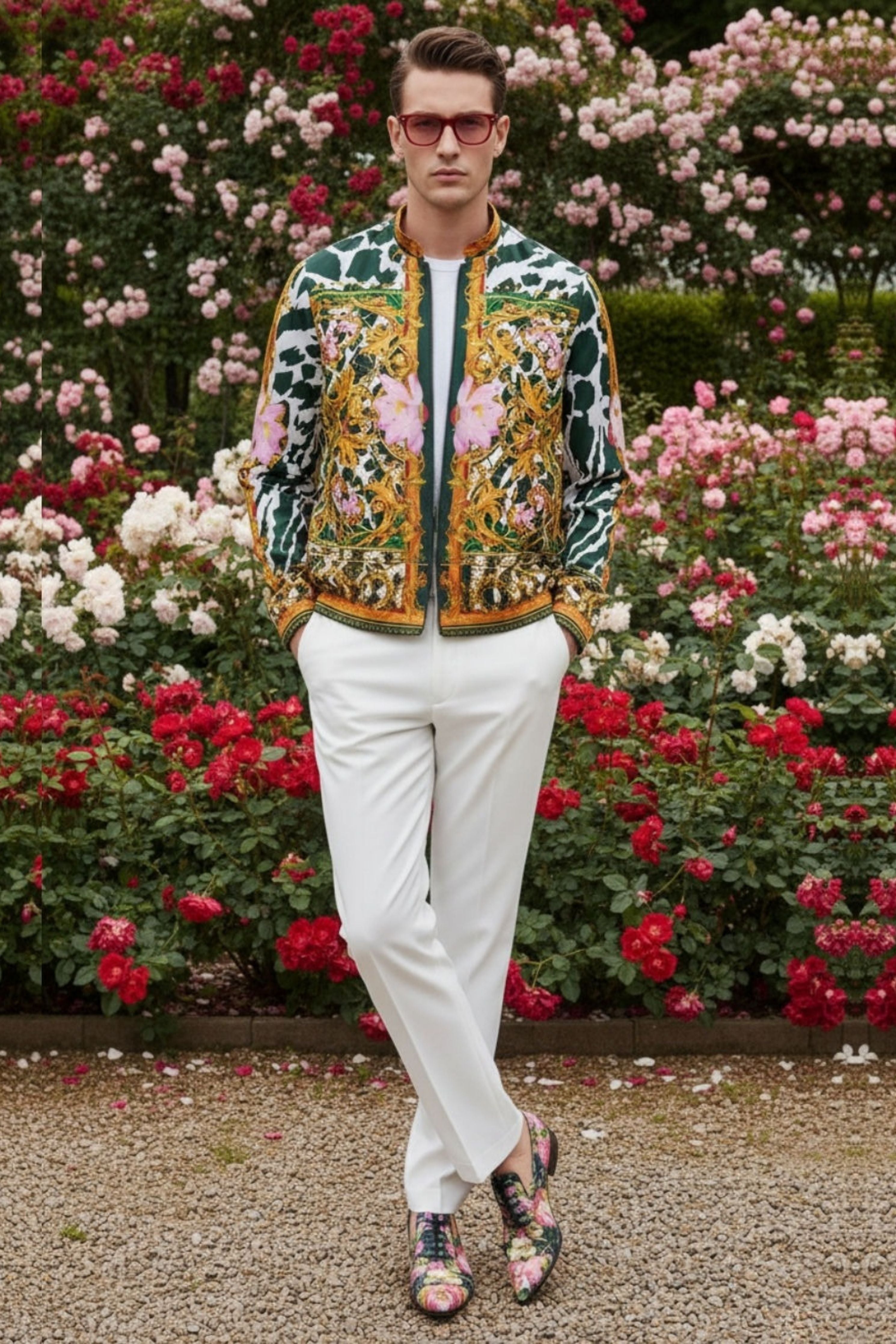 Monsoon Engineered Printed Bomber Jacket