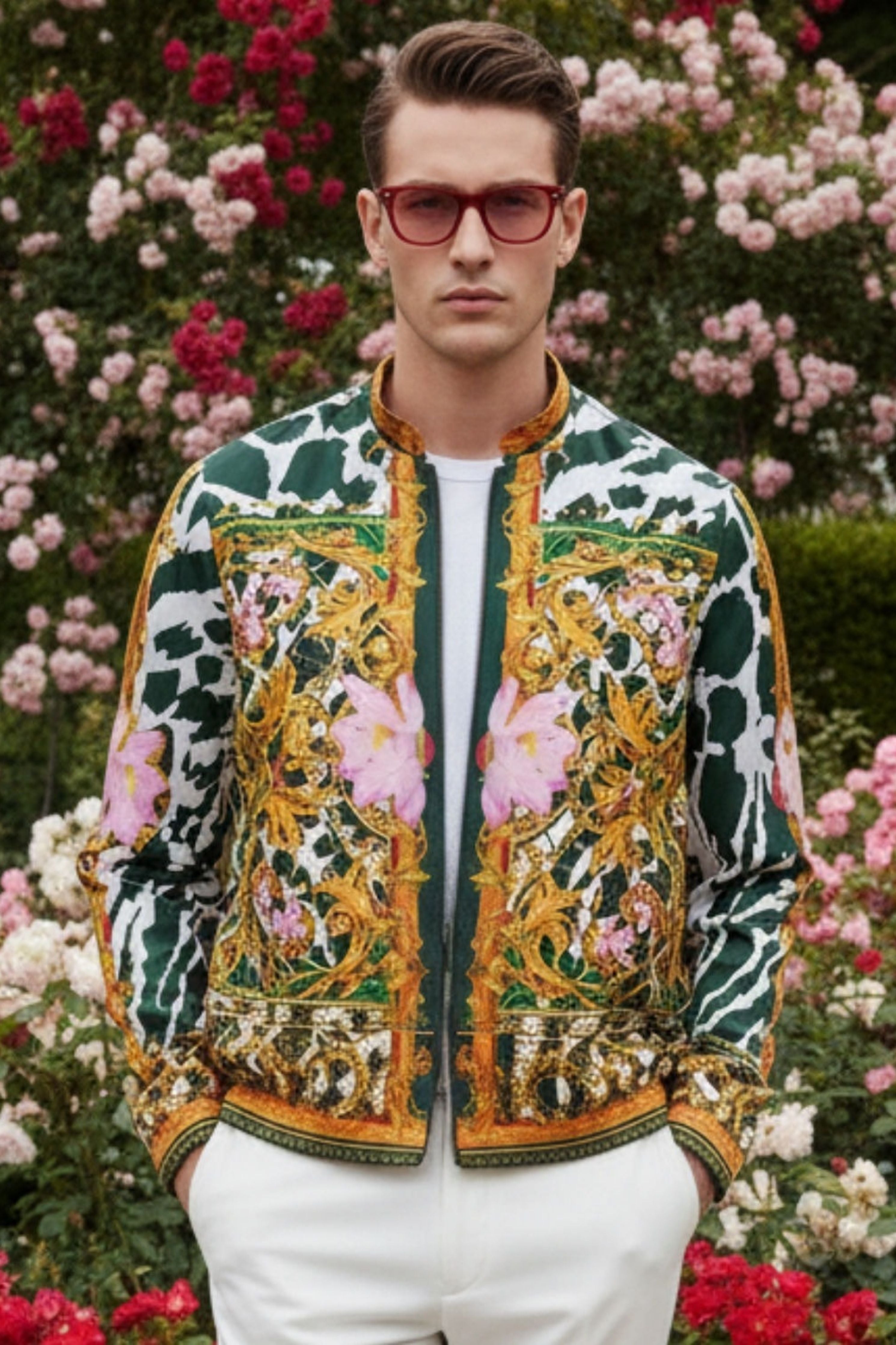 Monsoon Engineered Printed Bomber Jacket