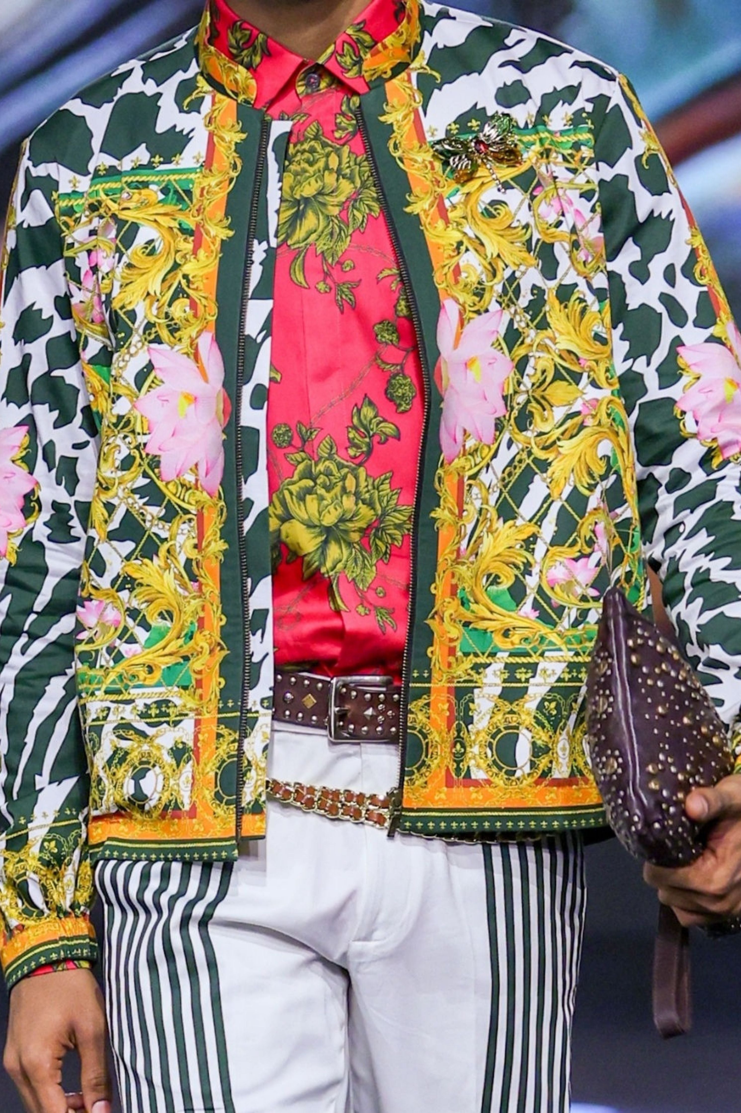 Monsoon Engineered Printed Bomber Jacket