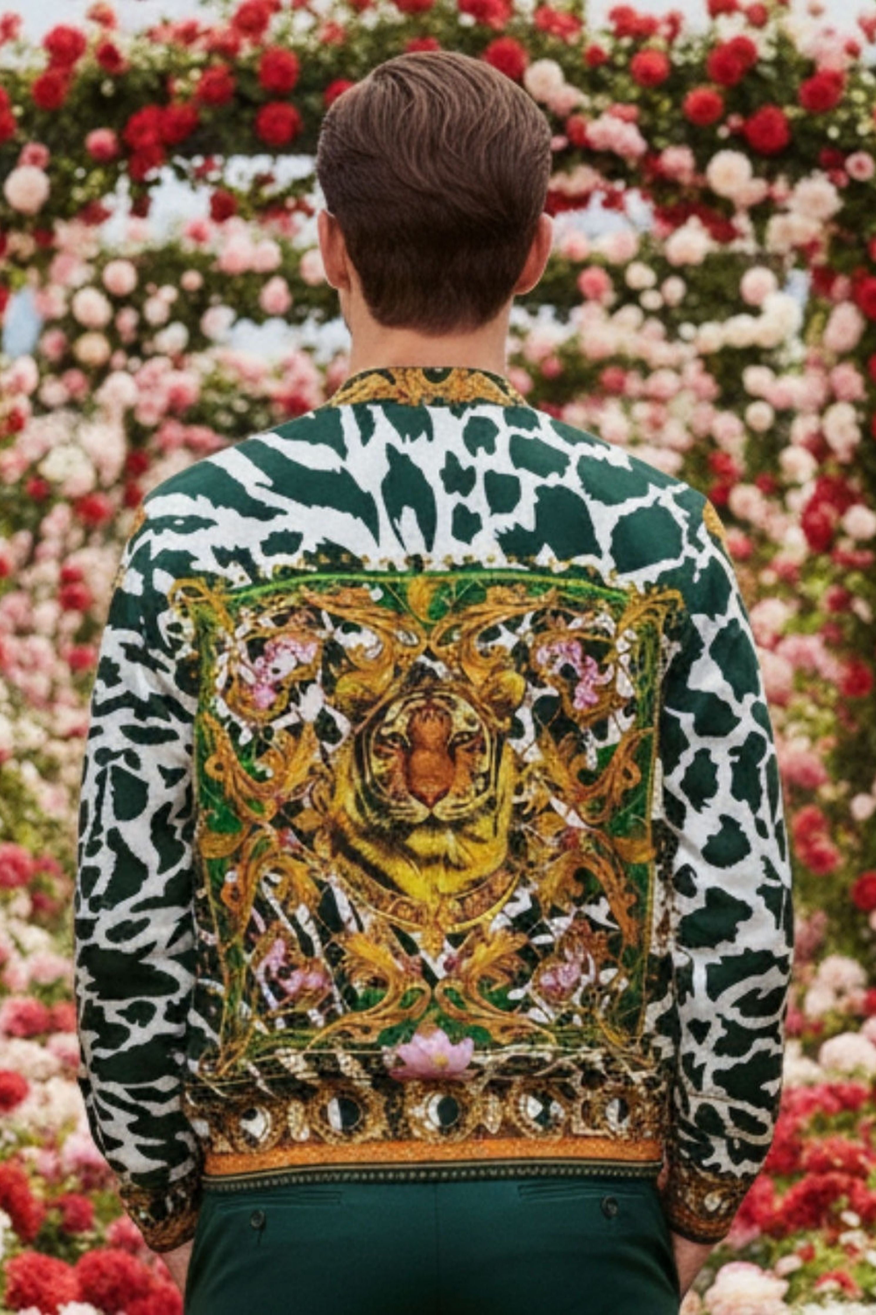 Monsoon Engineered Printed Bomber Jacket