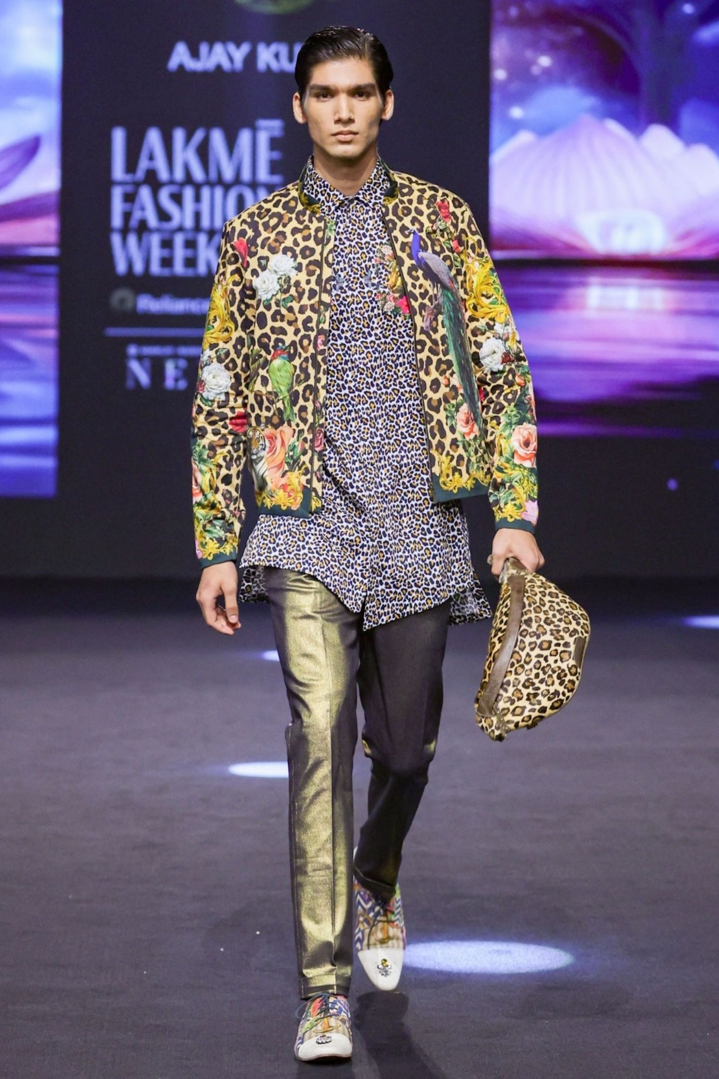 Twilight Leopard Printed Bomber Jacket