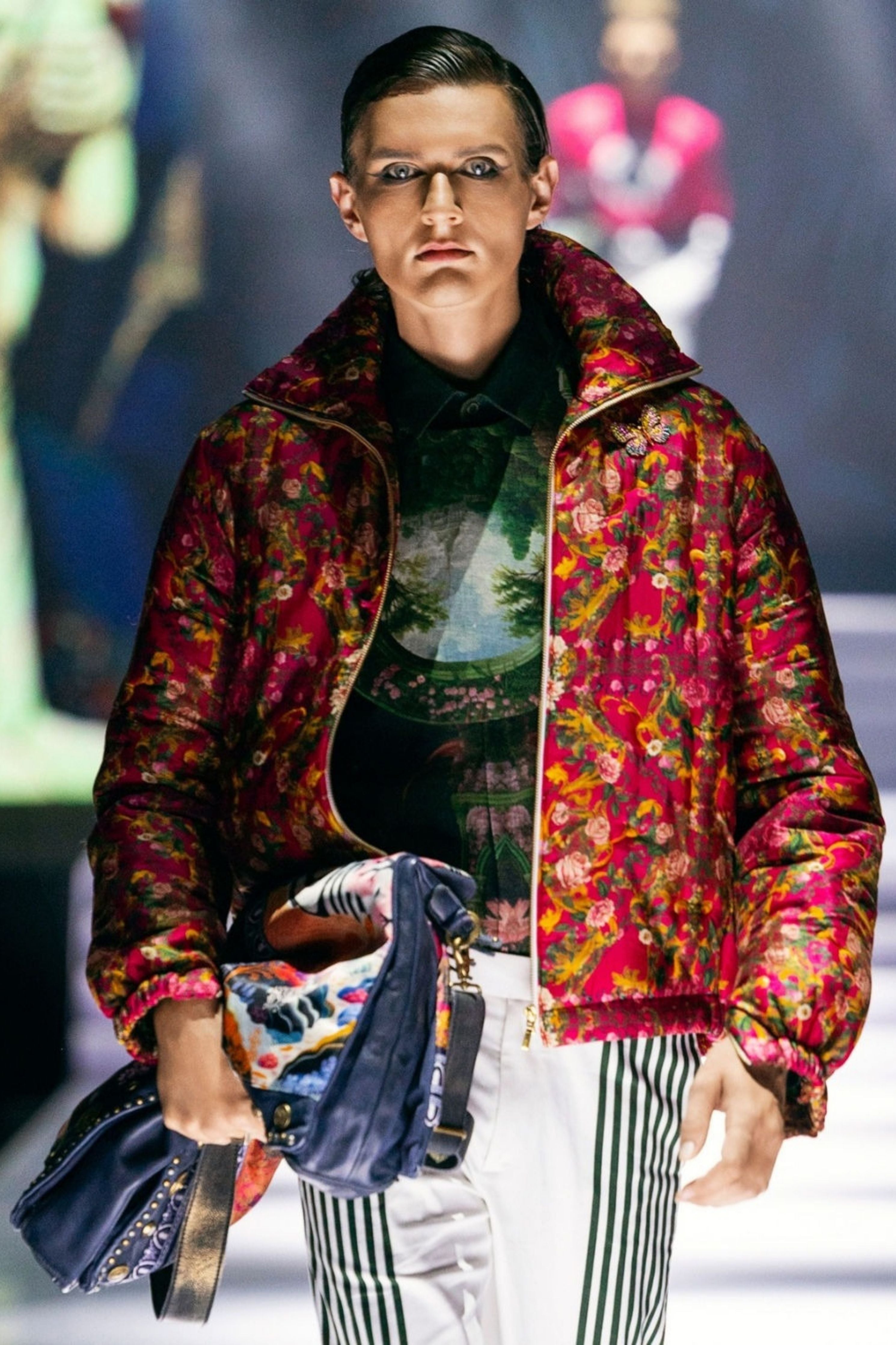 Sacred Linen Engineered Printed Shirt