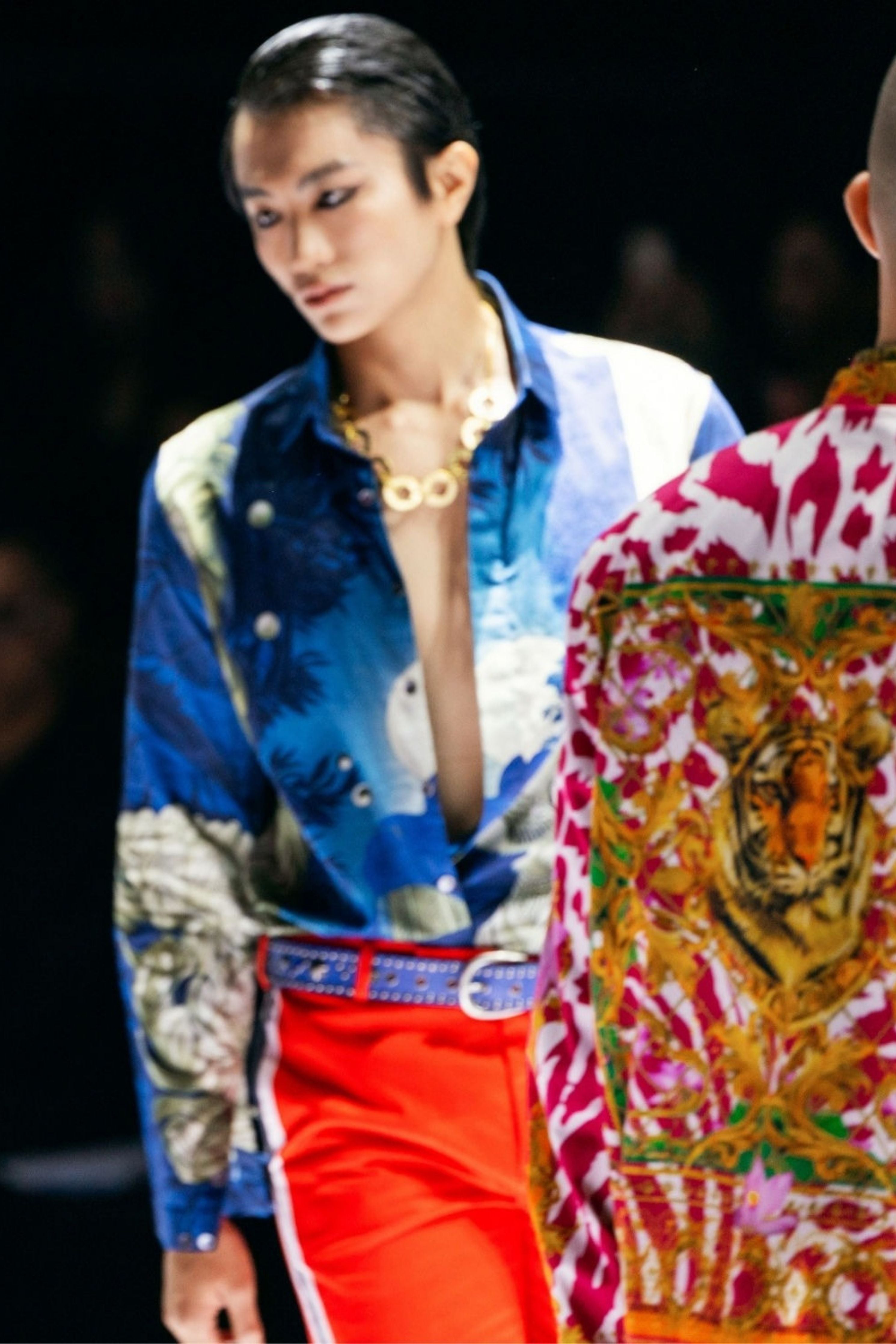 Blue Tiger Signature Printed Shirt