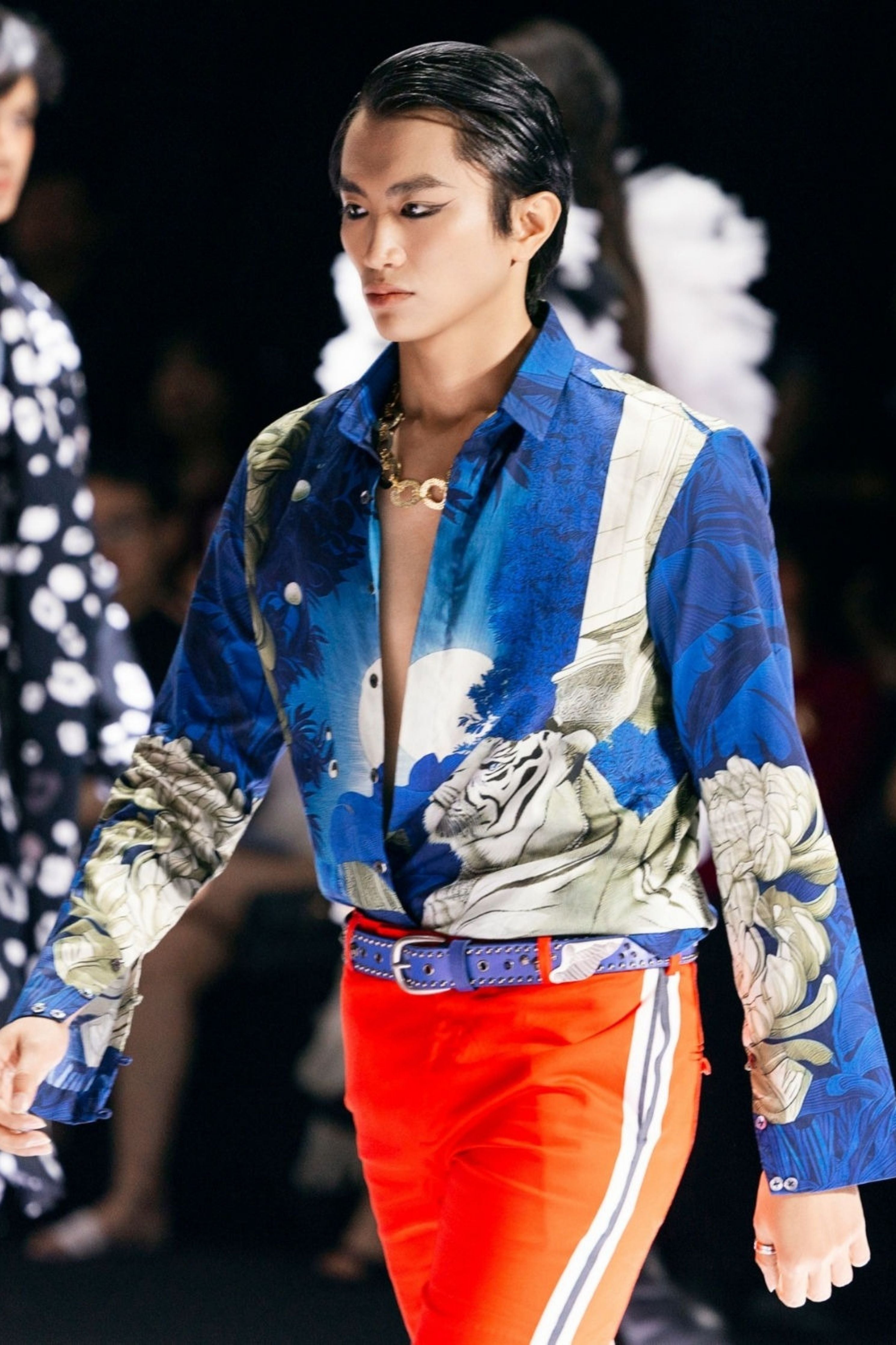 Blue Tiger Signature Printed Shirt