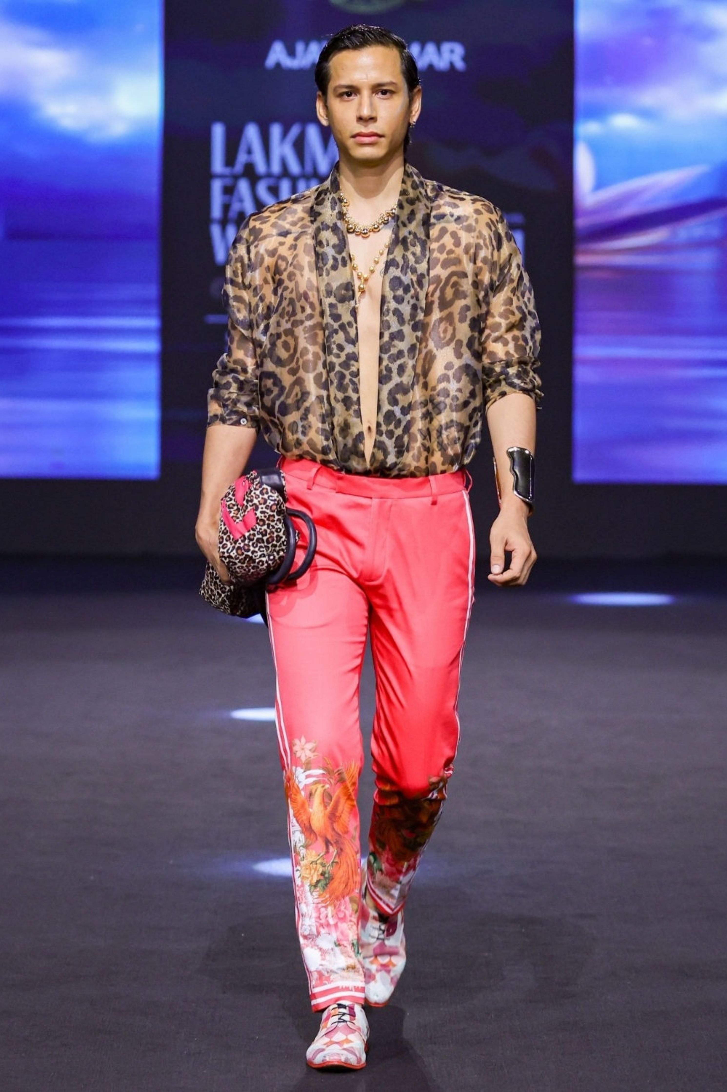 Henry Side Striper Printed Trousers