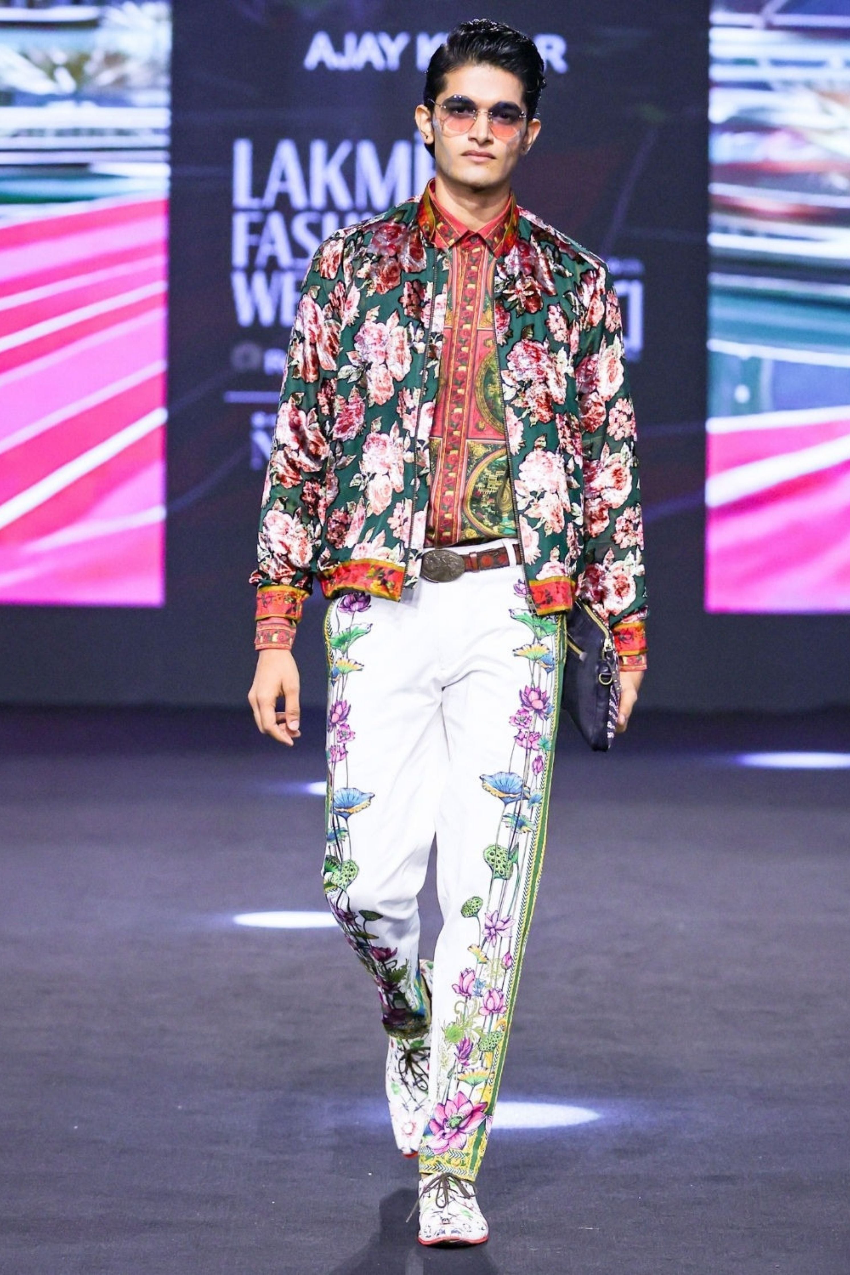 Miguel Side Striper Printed Trousers