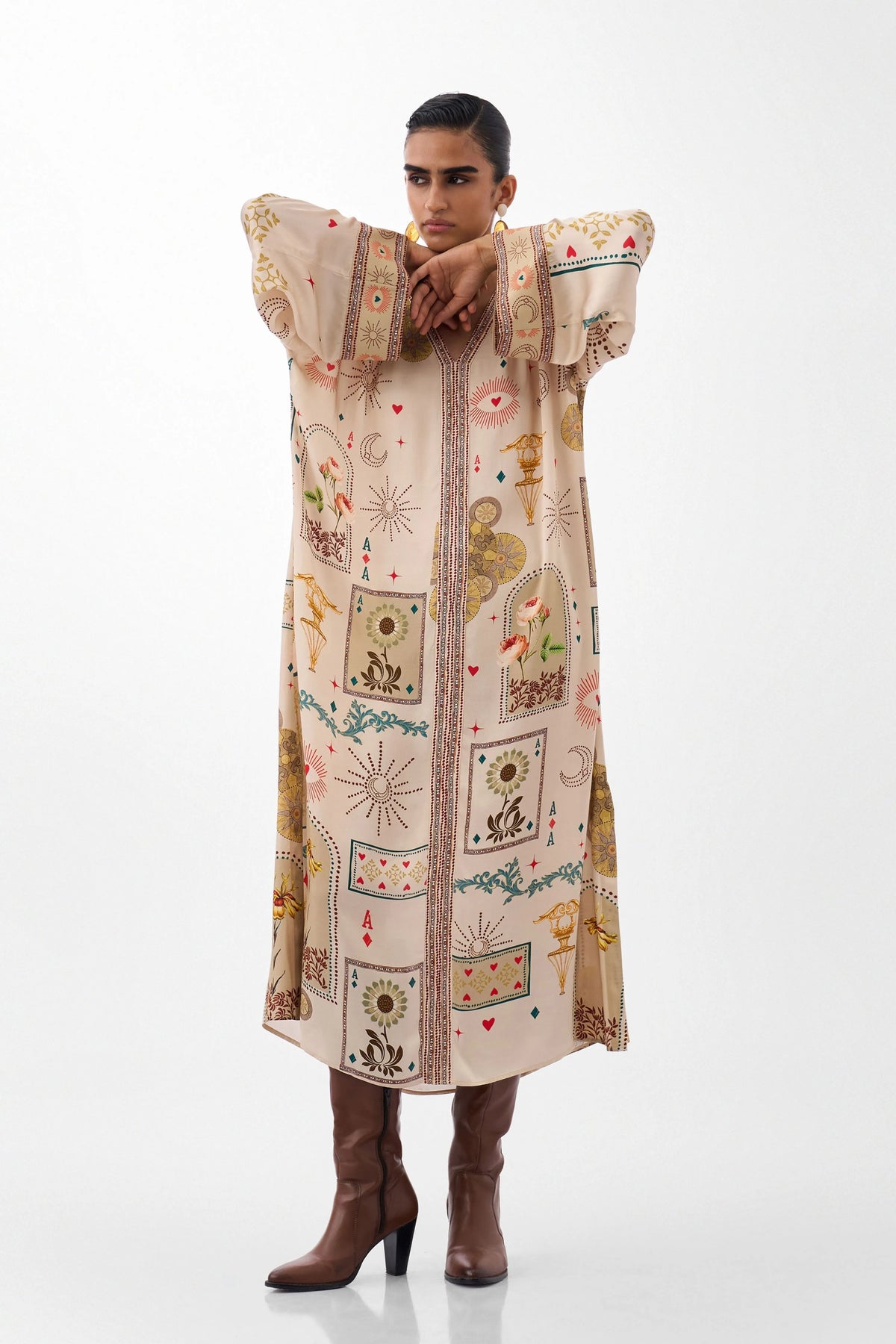 Adah Kaftan Postcards & Petals