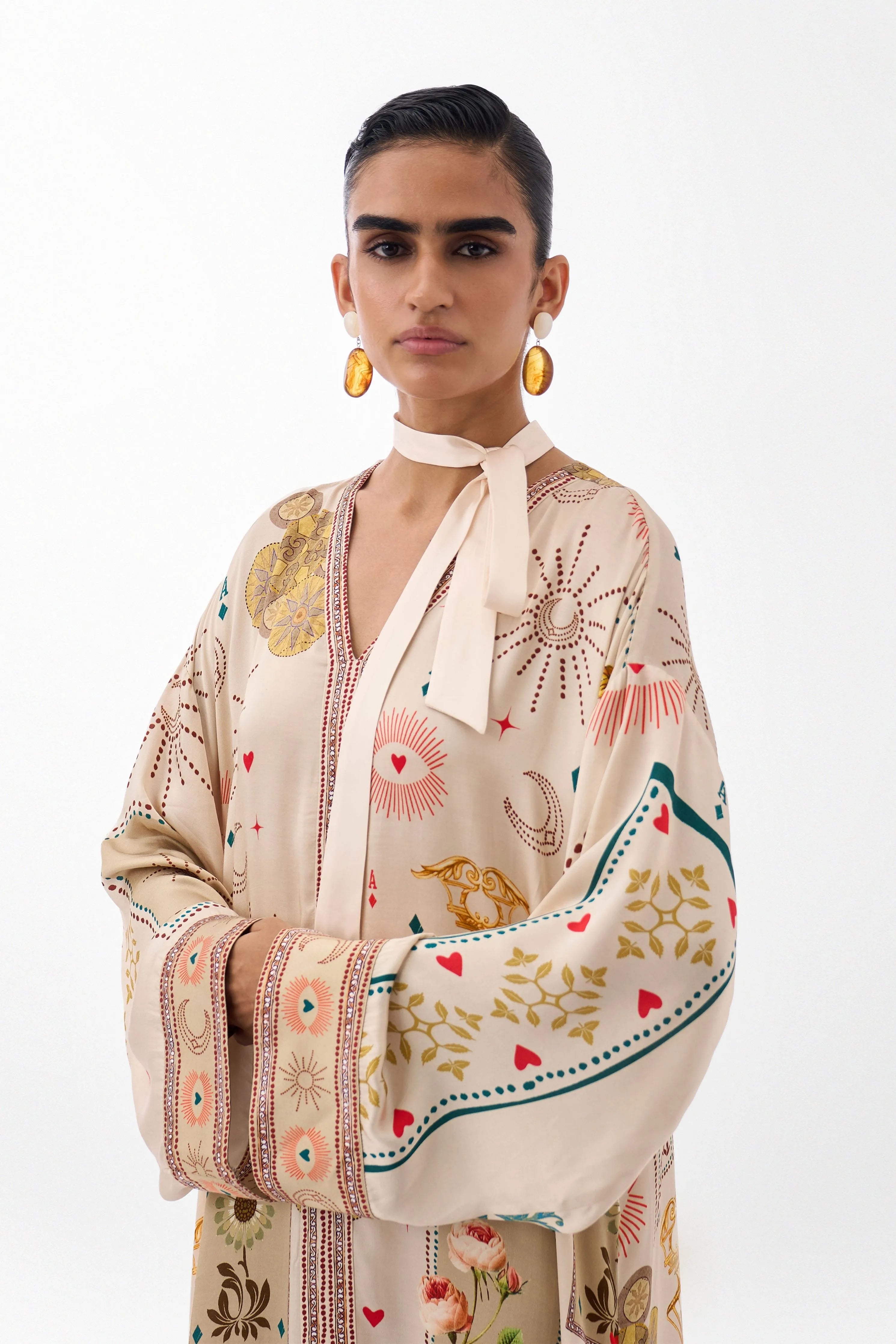 Adah Kaftan Postcards & Petals