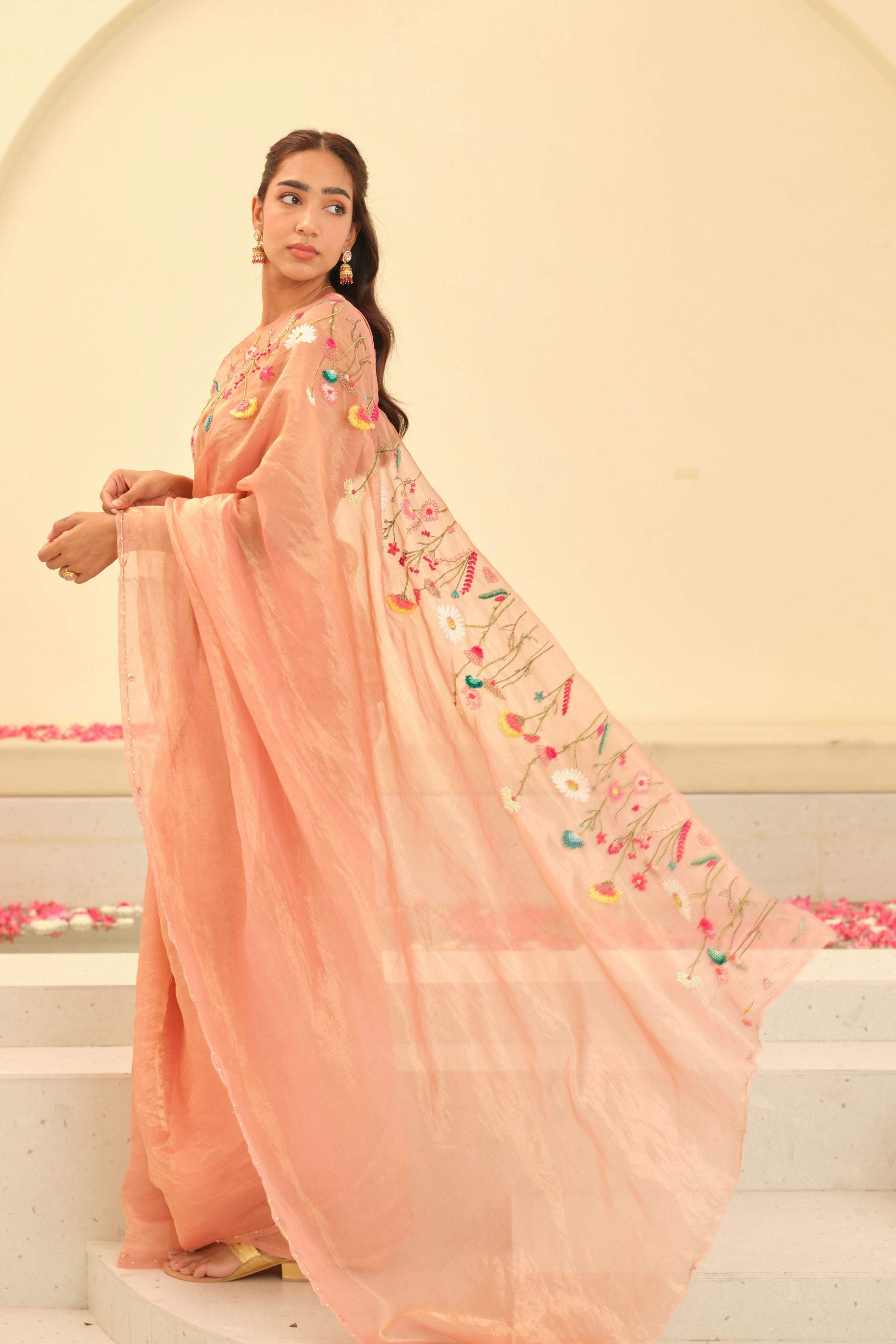 Aarohi Silk Tissue Sari