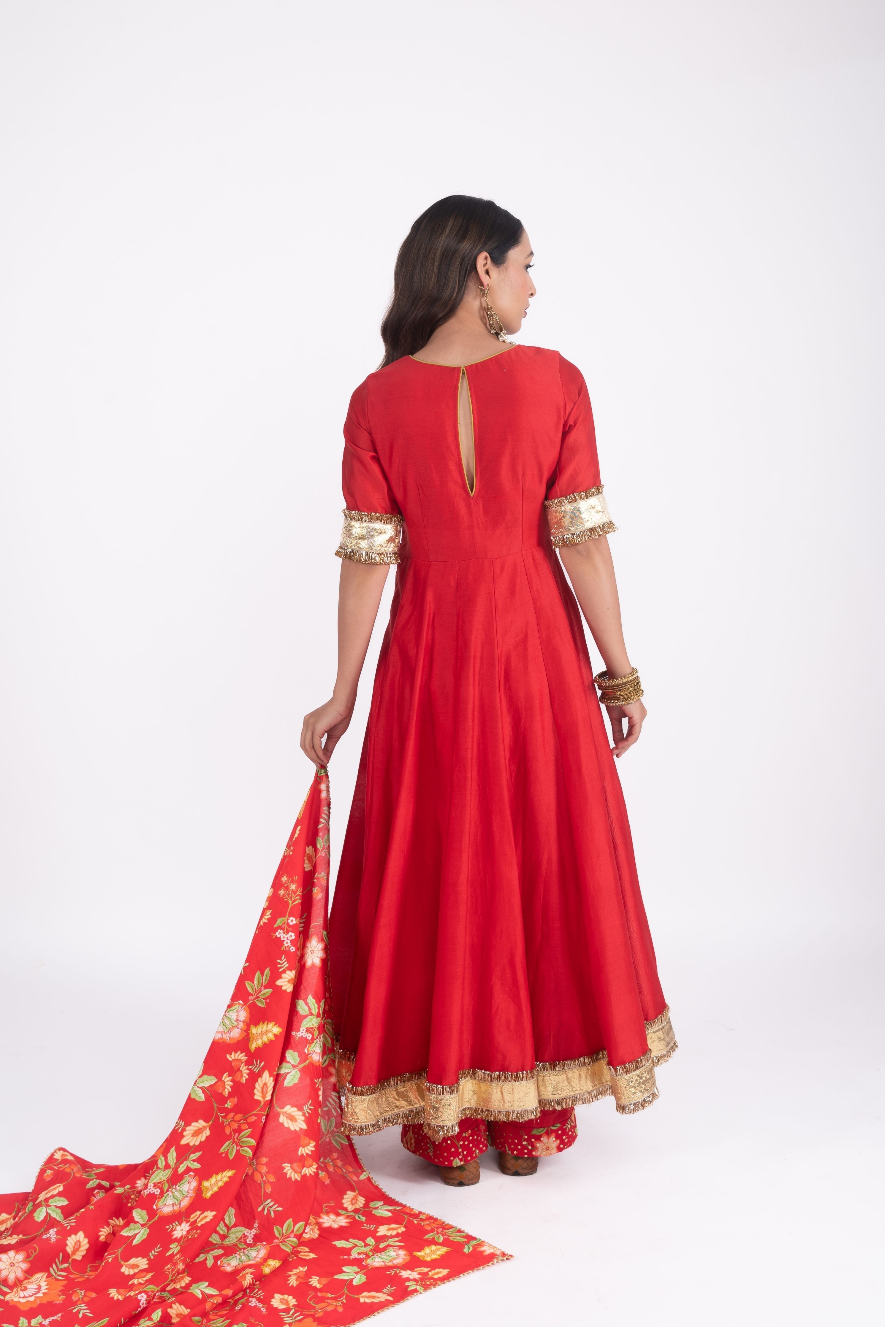 Aayat Chanderi Anarkali Set