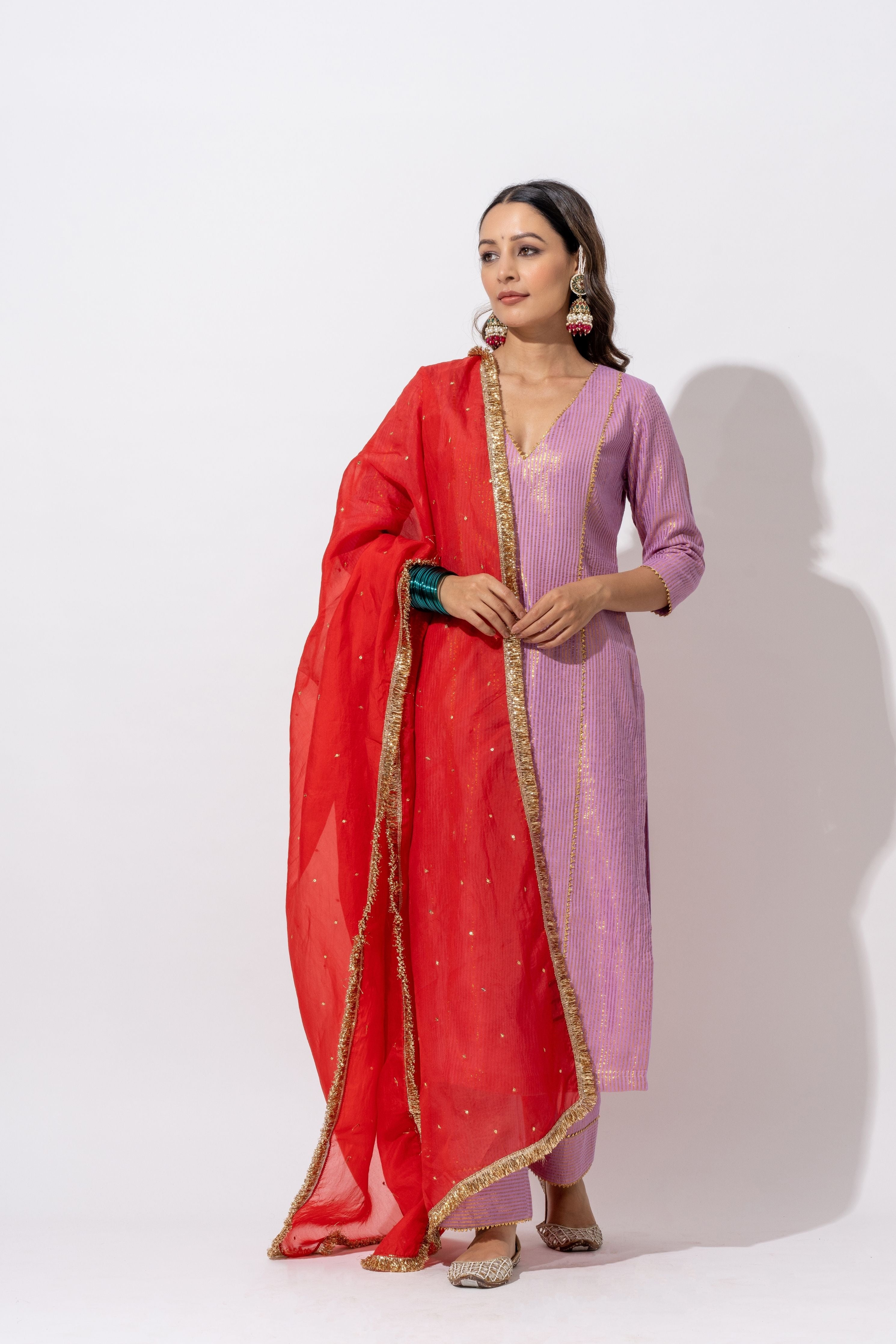 Afreen Zari Kurta Set