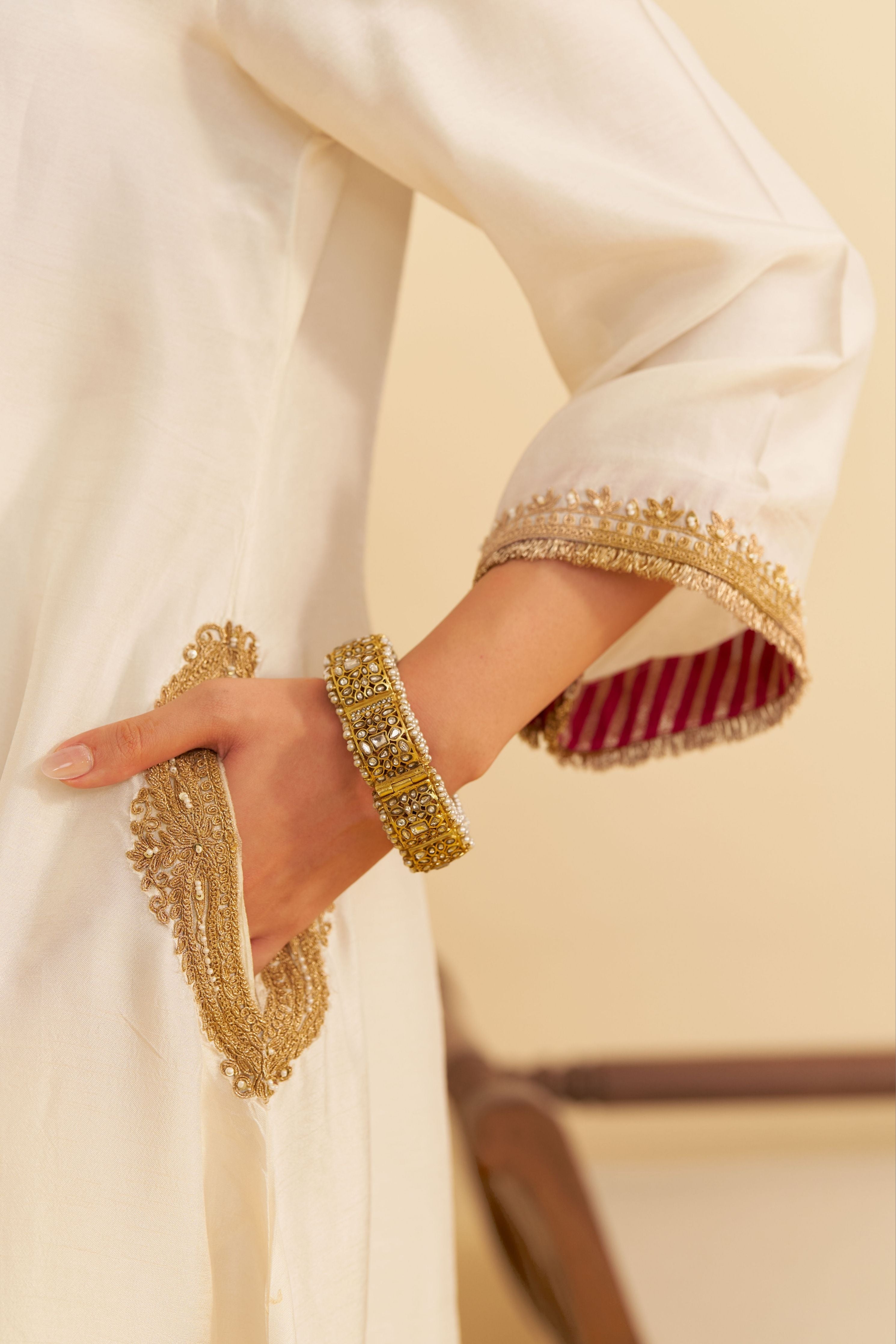 Amaya Long Kaftan With Salwar And Dupatta