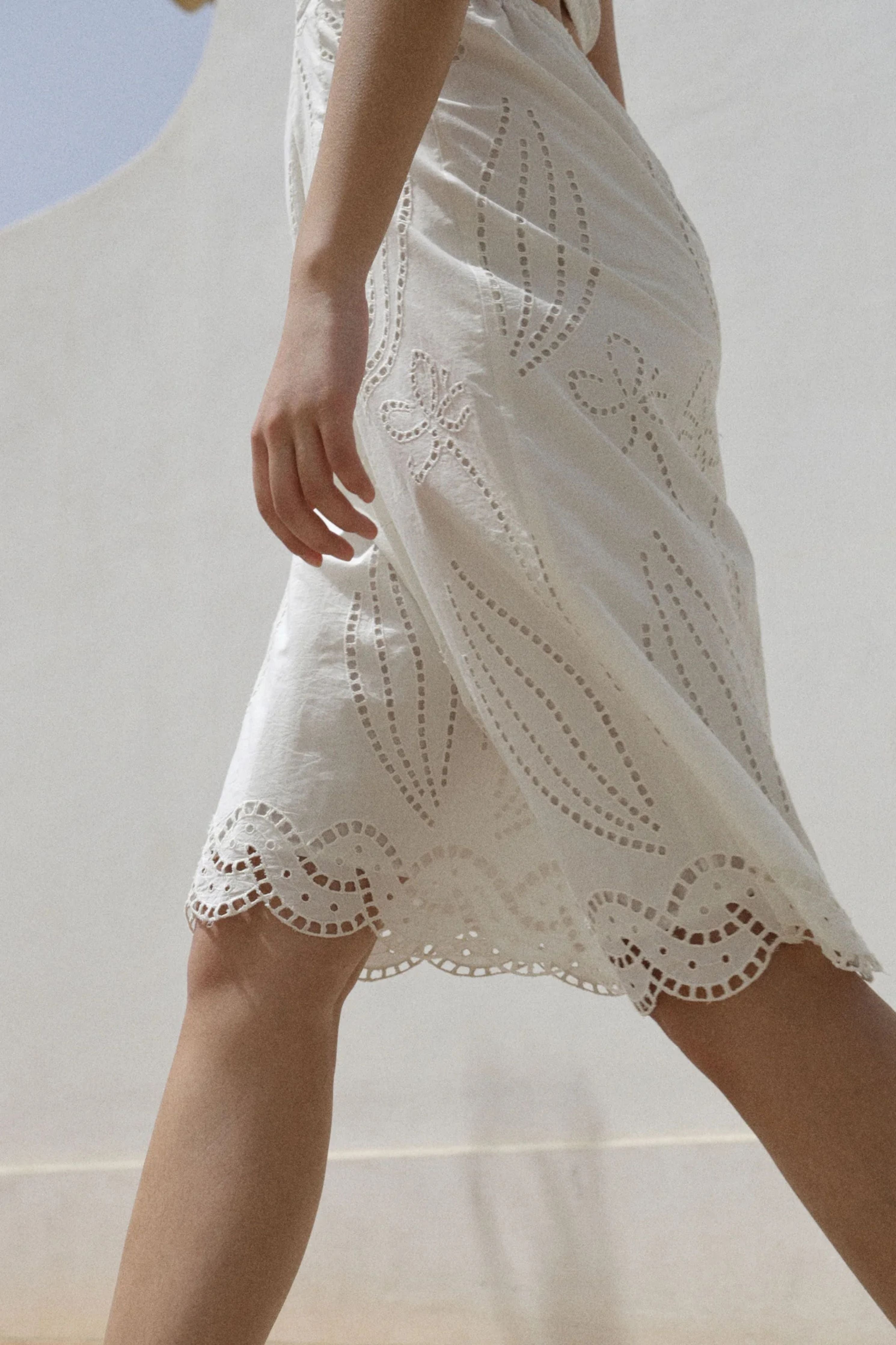White Ariel Midi Dress