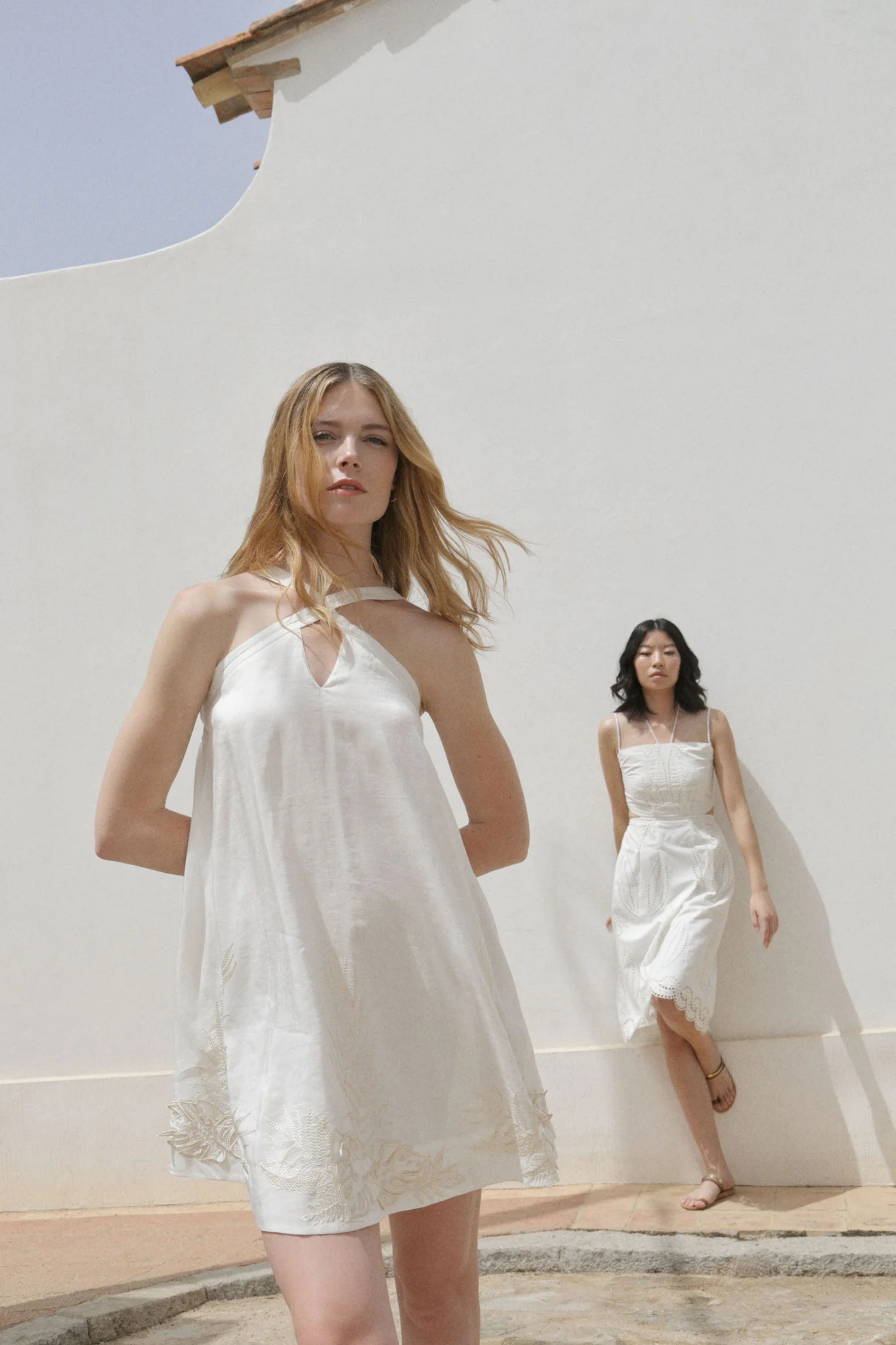 White Ariel Midi Dress