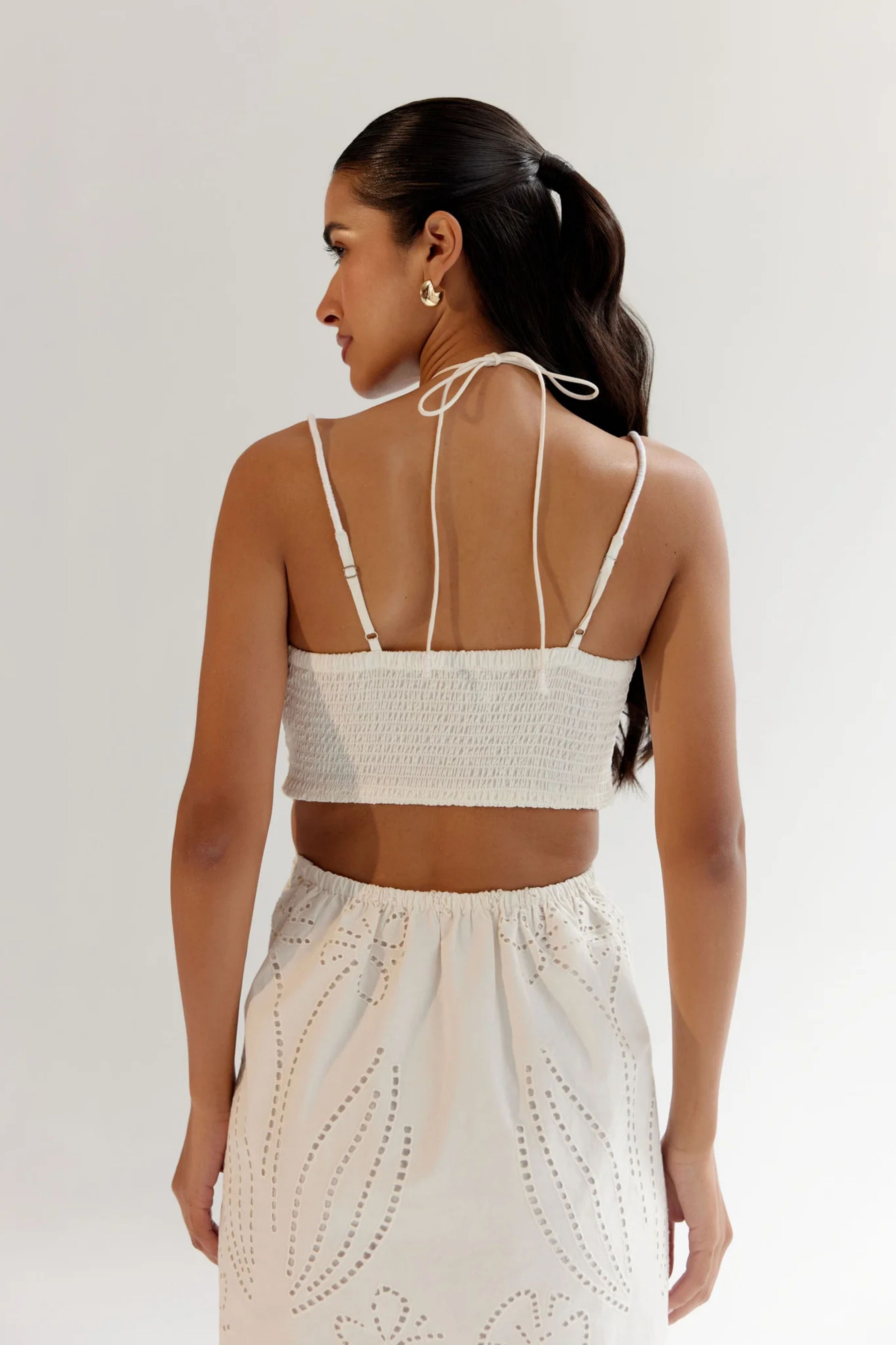 White Ariel Midi Dress