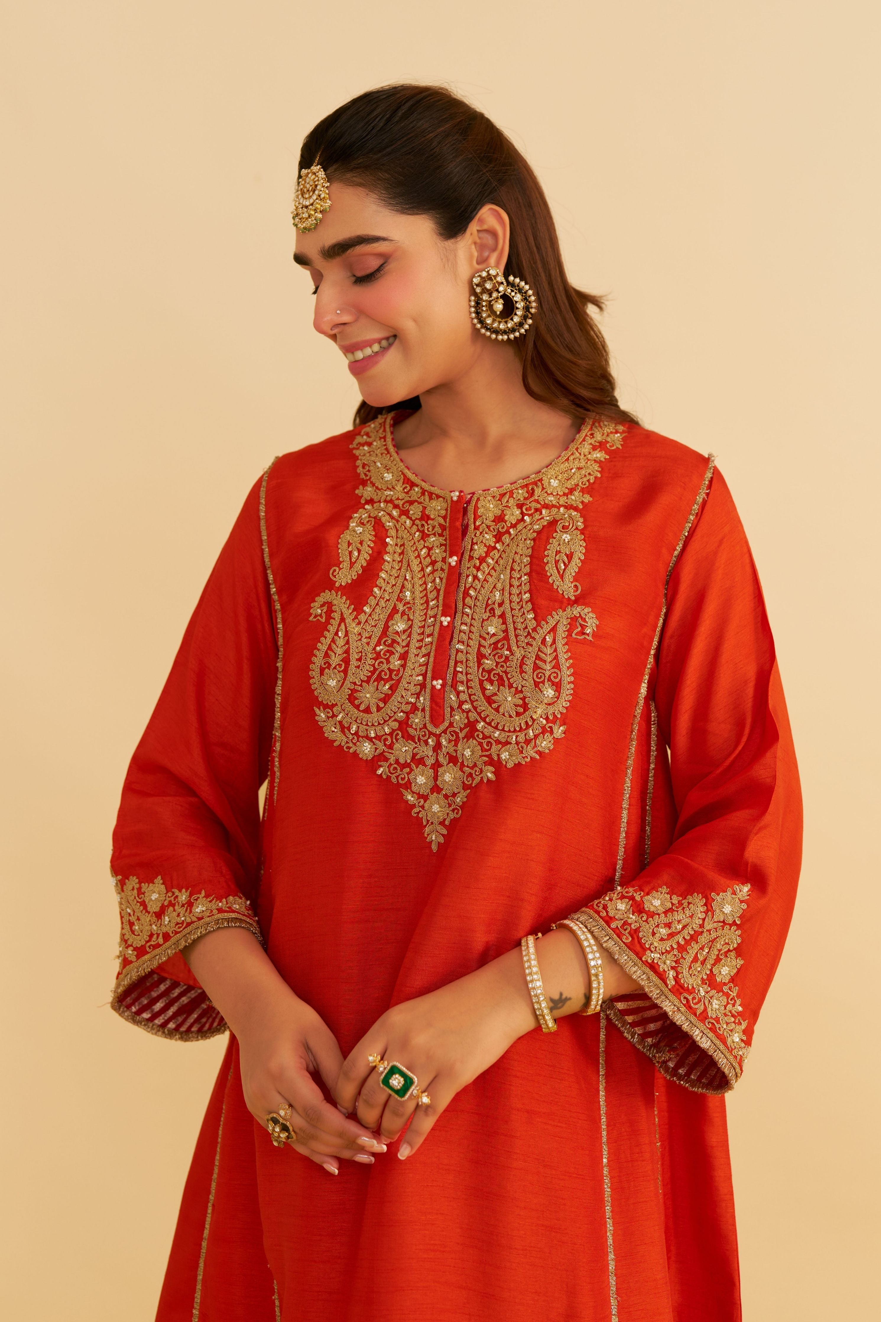 Arya Short Chauga With Salwar And Dupatta