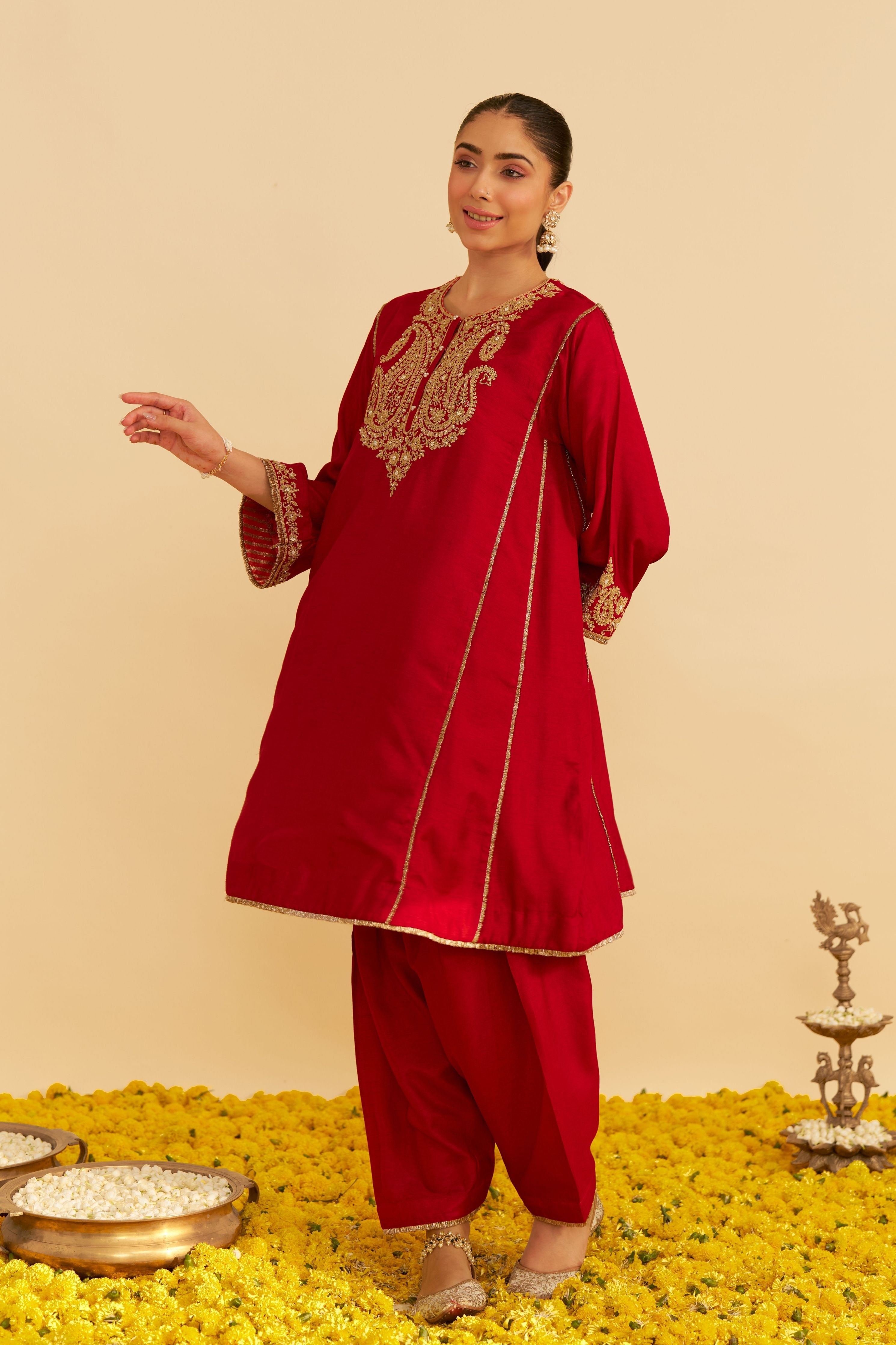 Arya Short Chauga With Salwar