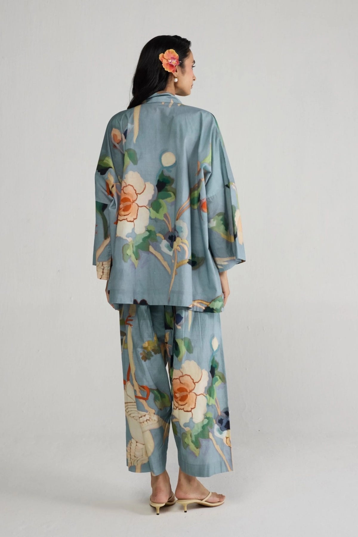 Asagao Kimono Kurta & Pants Set
