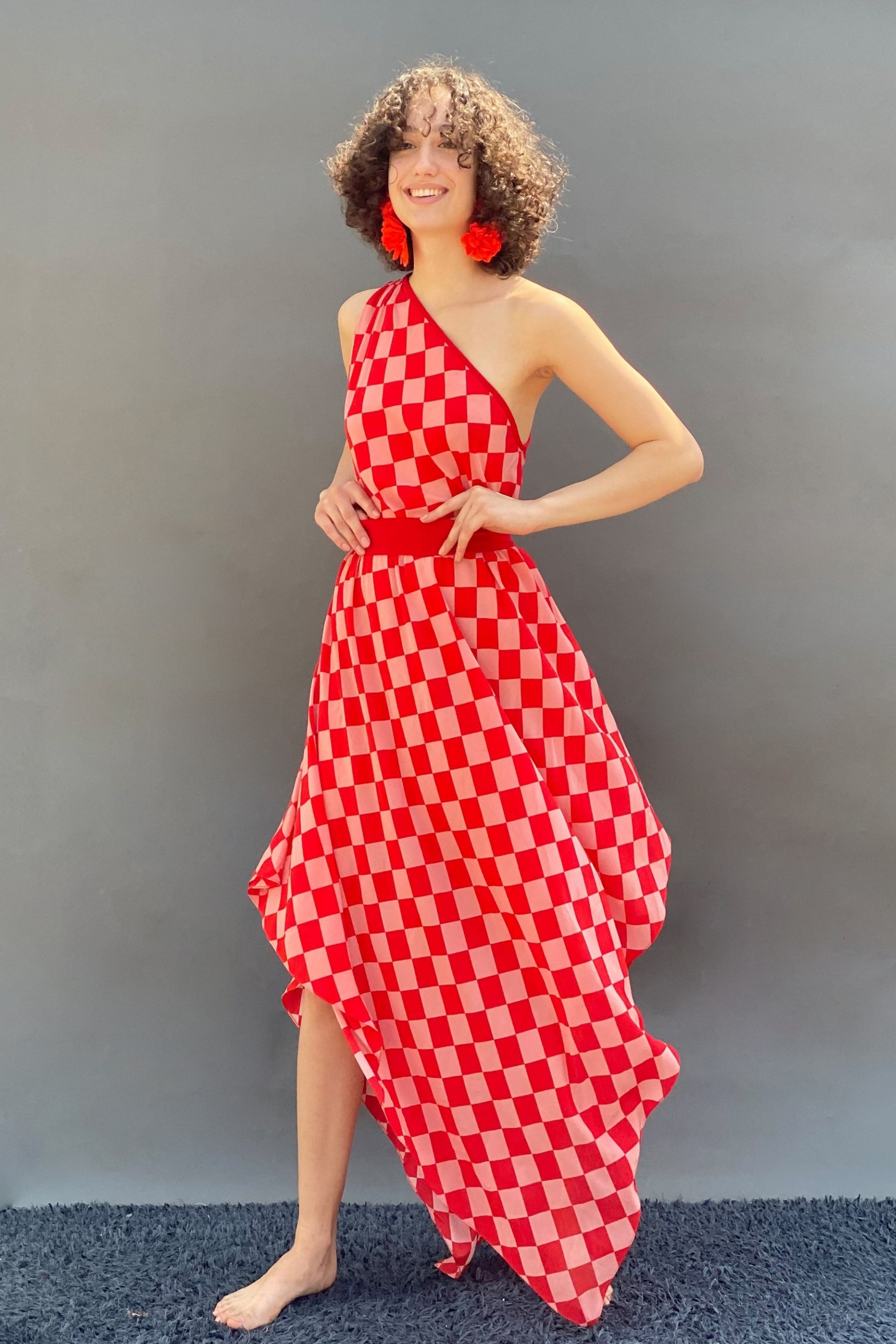 Asymmetrical One Shoulder Dress