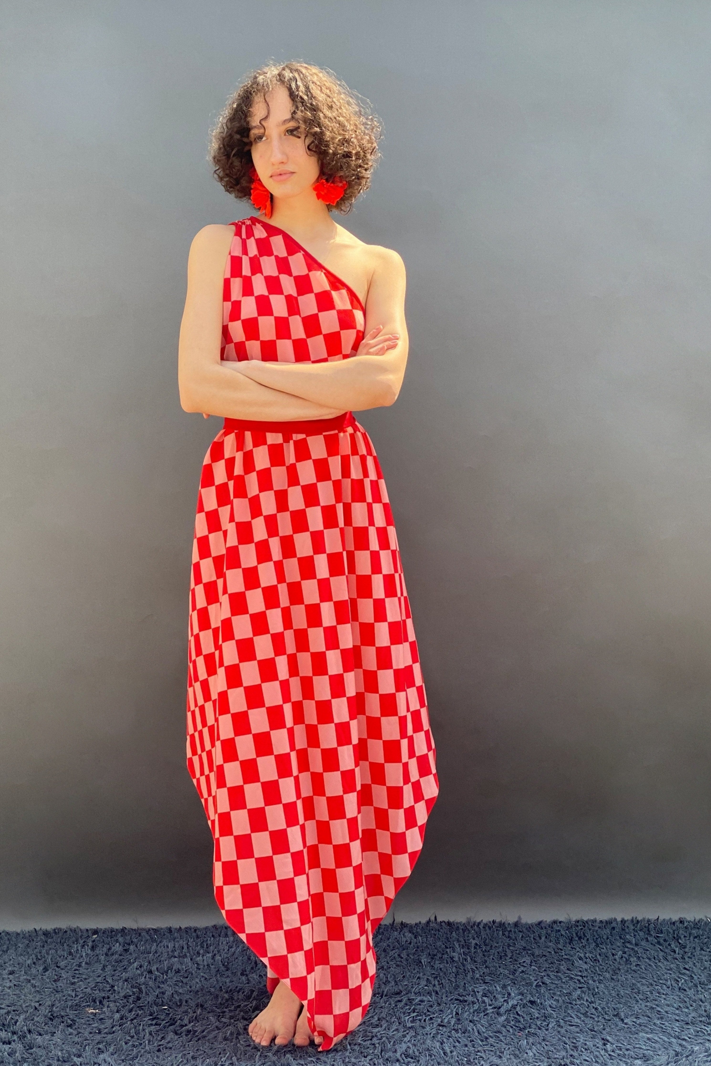 Asymmetrical One Shoulder Dress