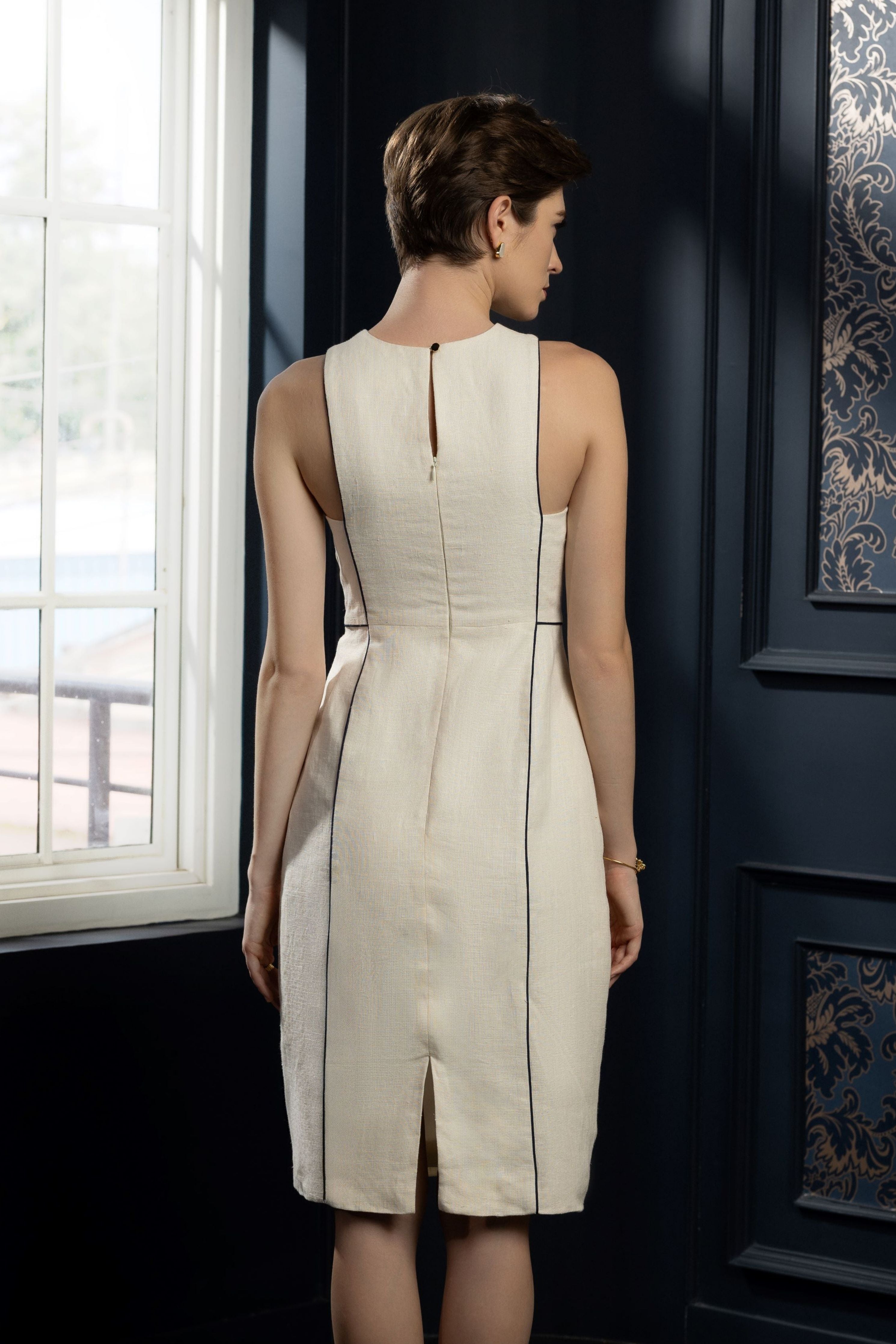 Audrey Chic Off White Dress