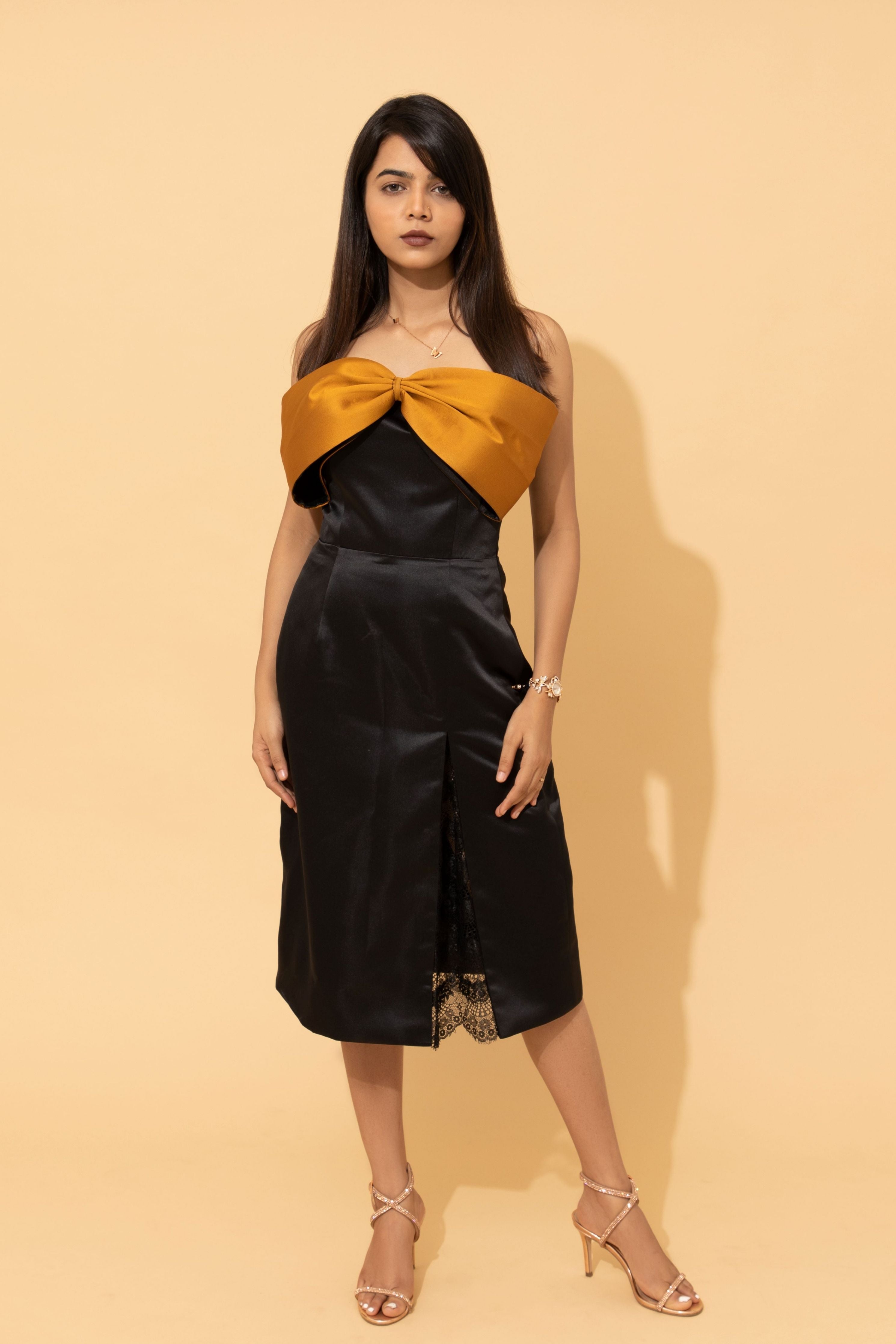 Aurora Black Bow Dress