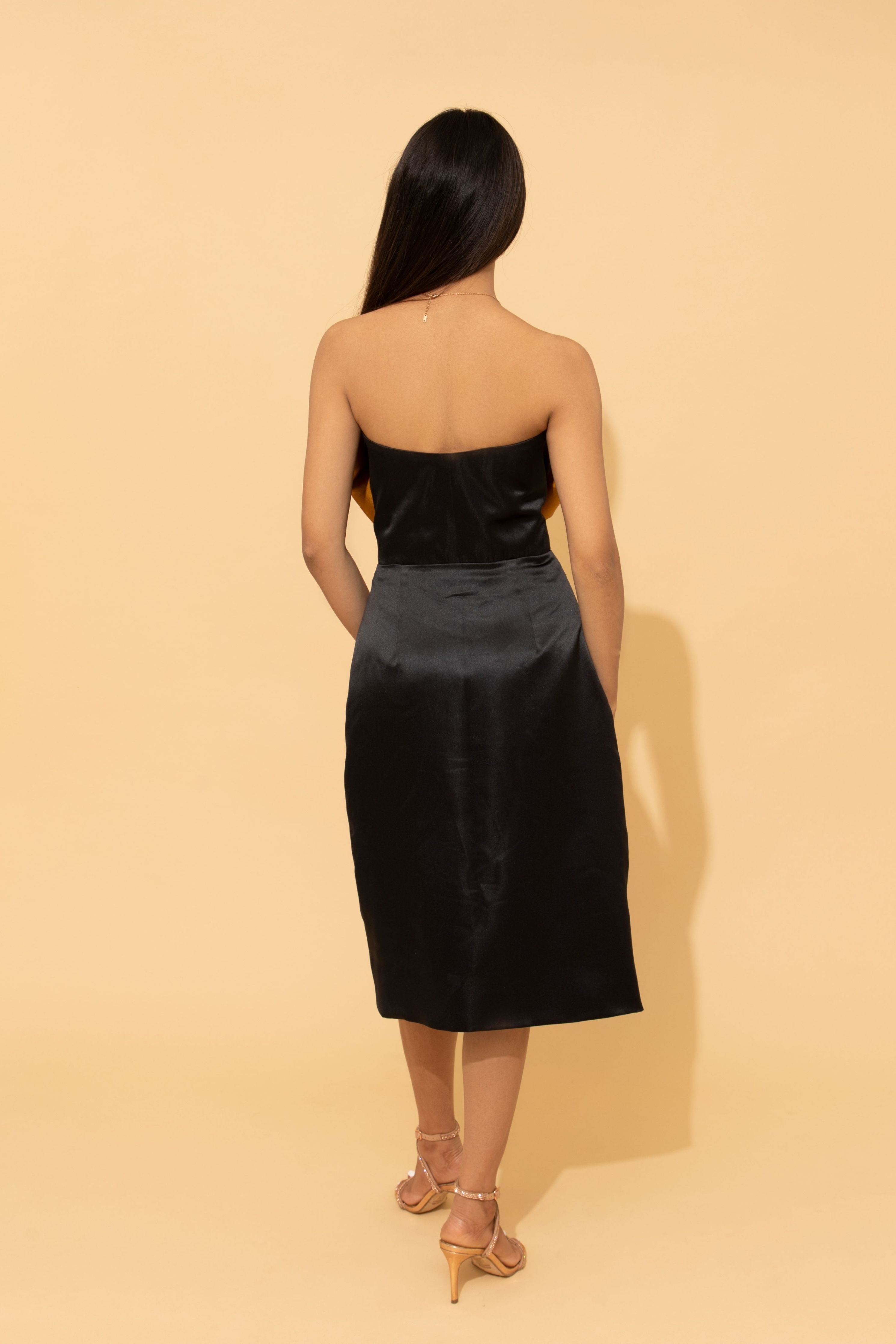 Aurora Black Bow Dress