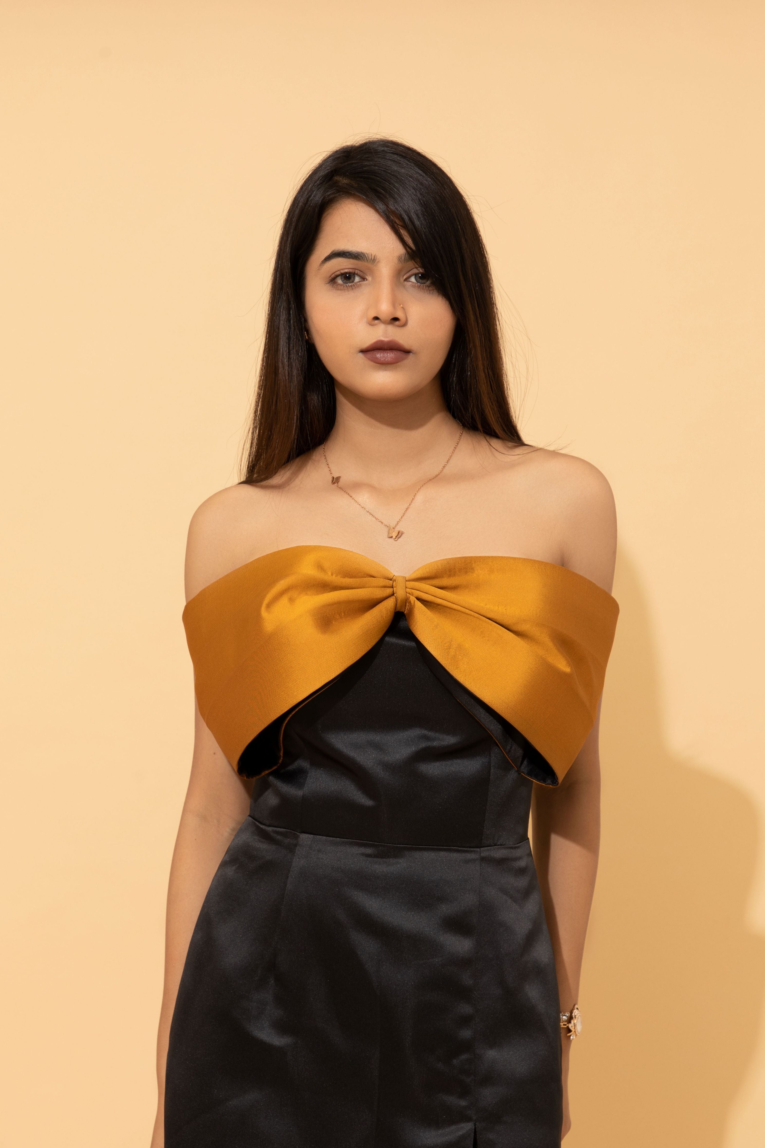 Aurora Black Bow Dress