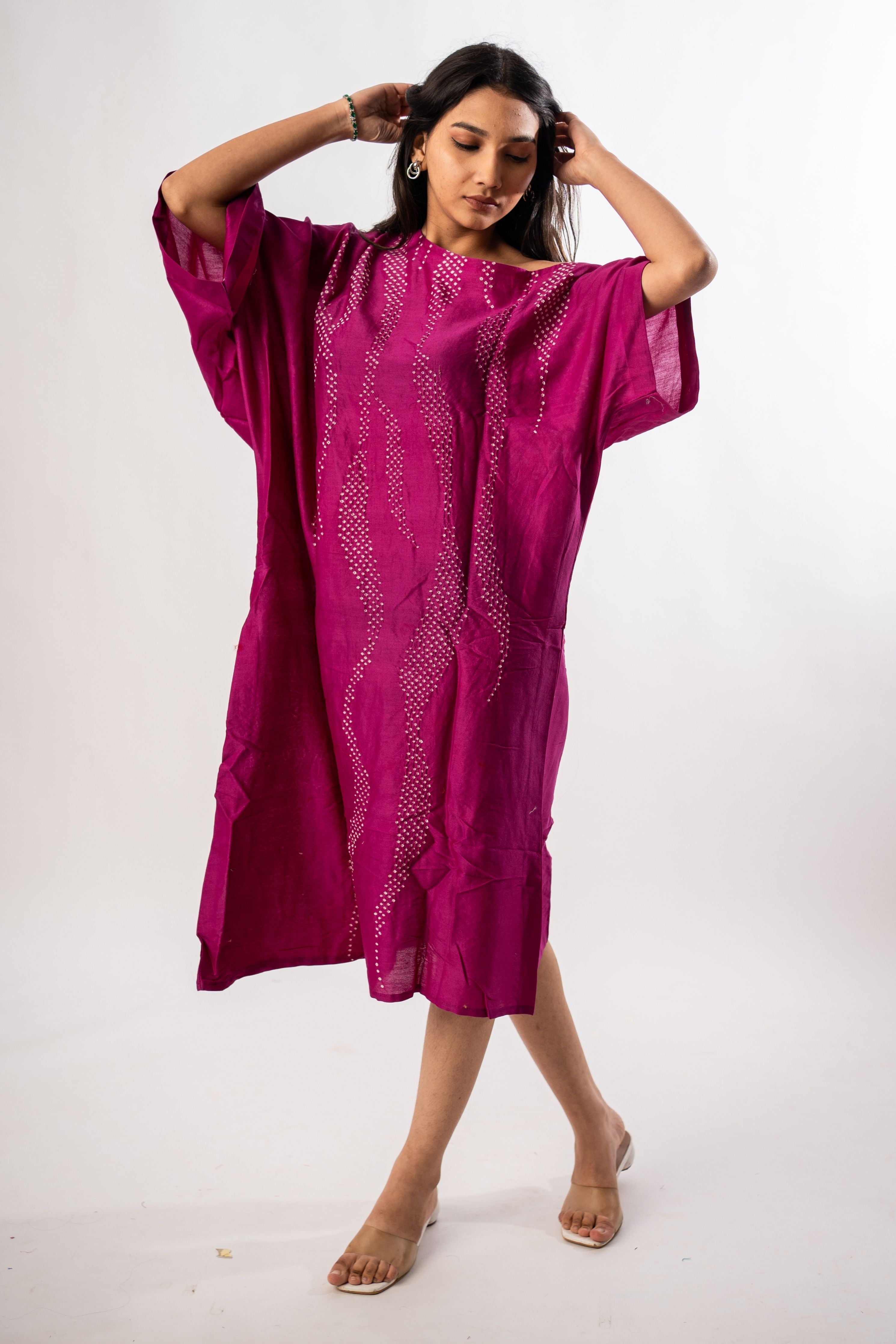 Purple One Off Shoulder Dress