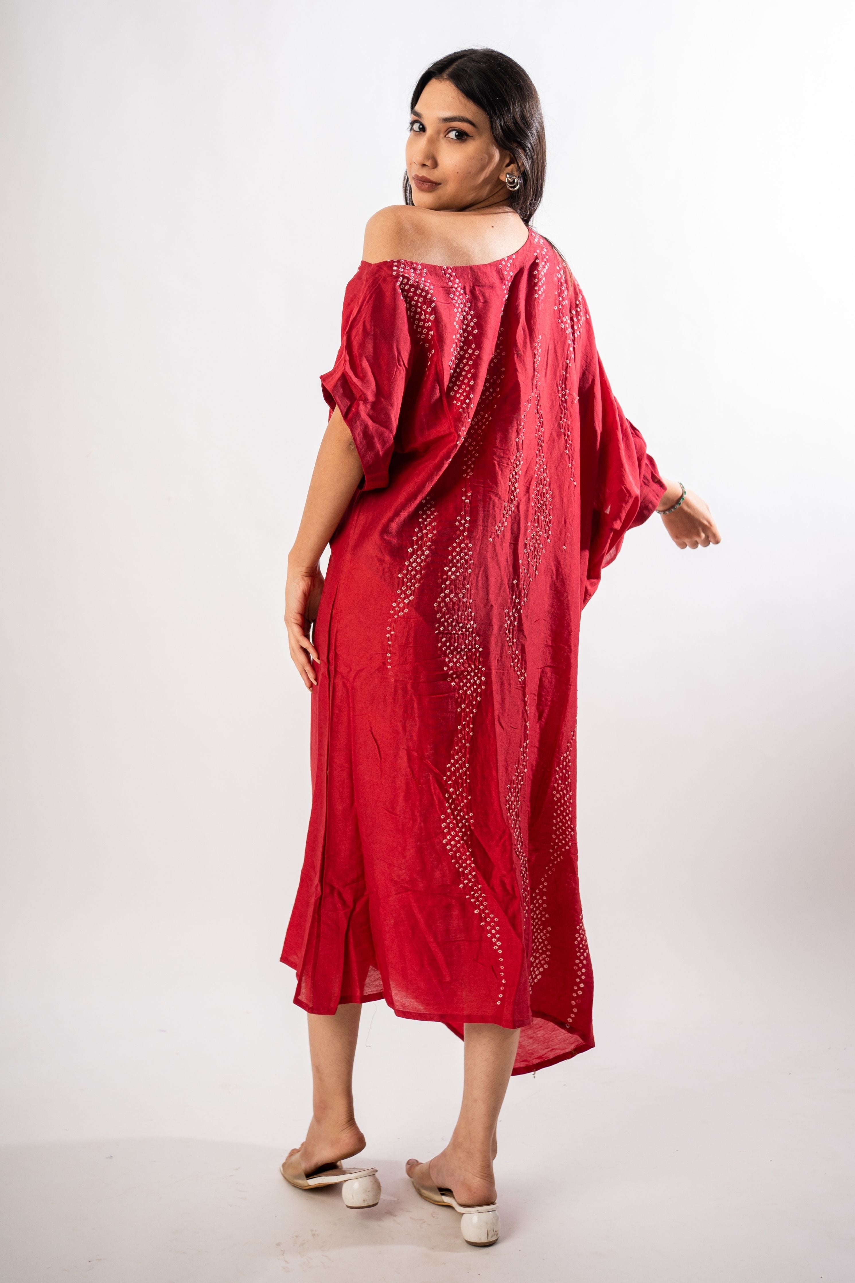 Red One Off Shoulder Dress