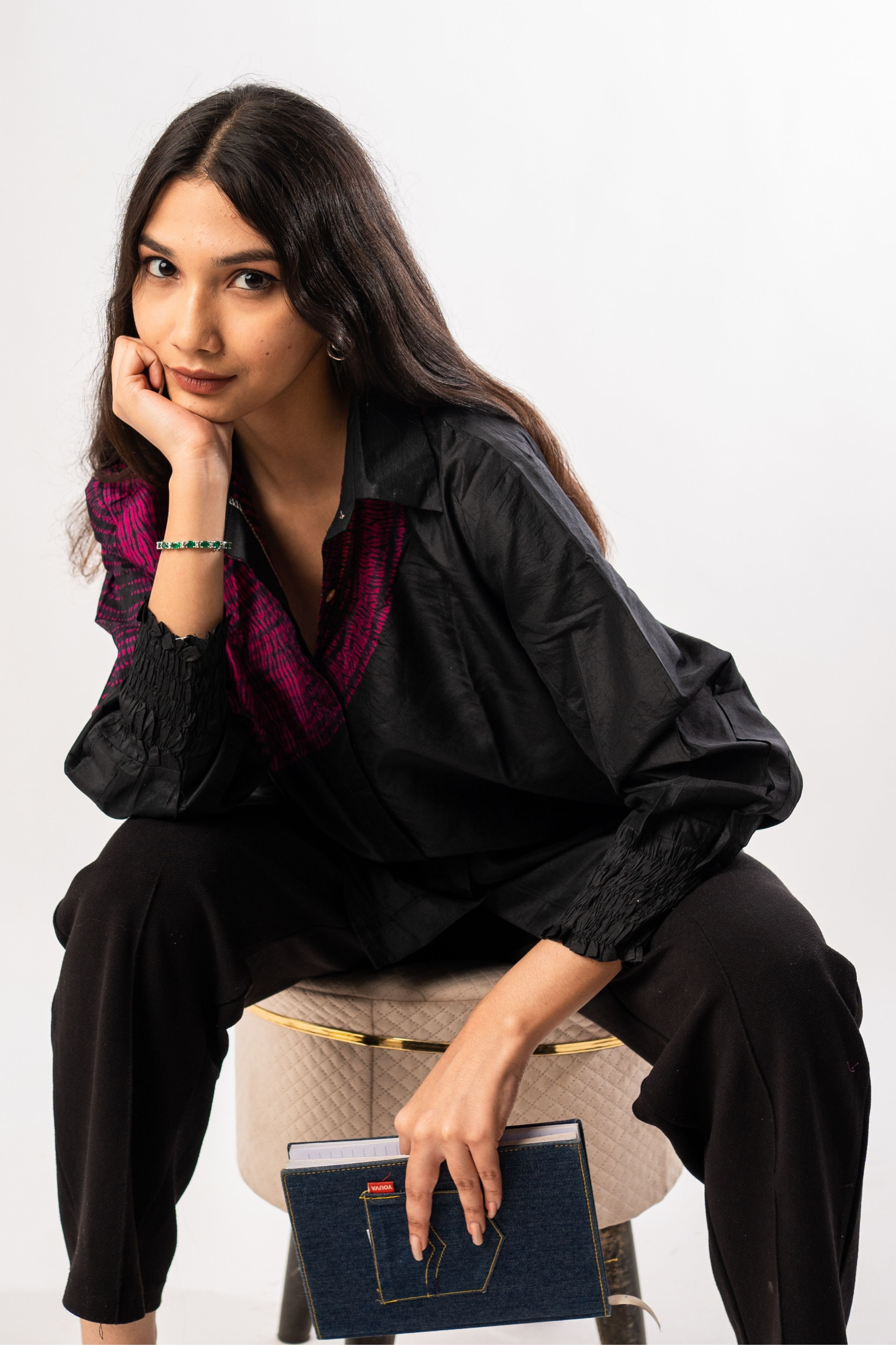 Black Shibori Shirt
