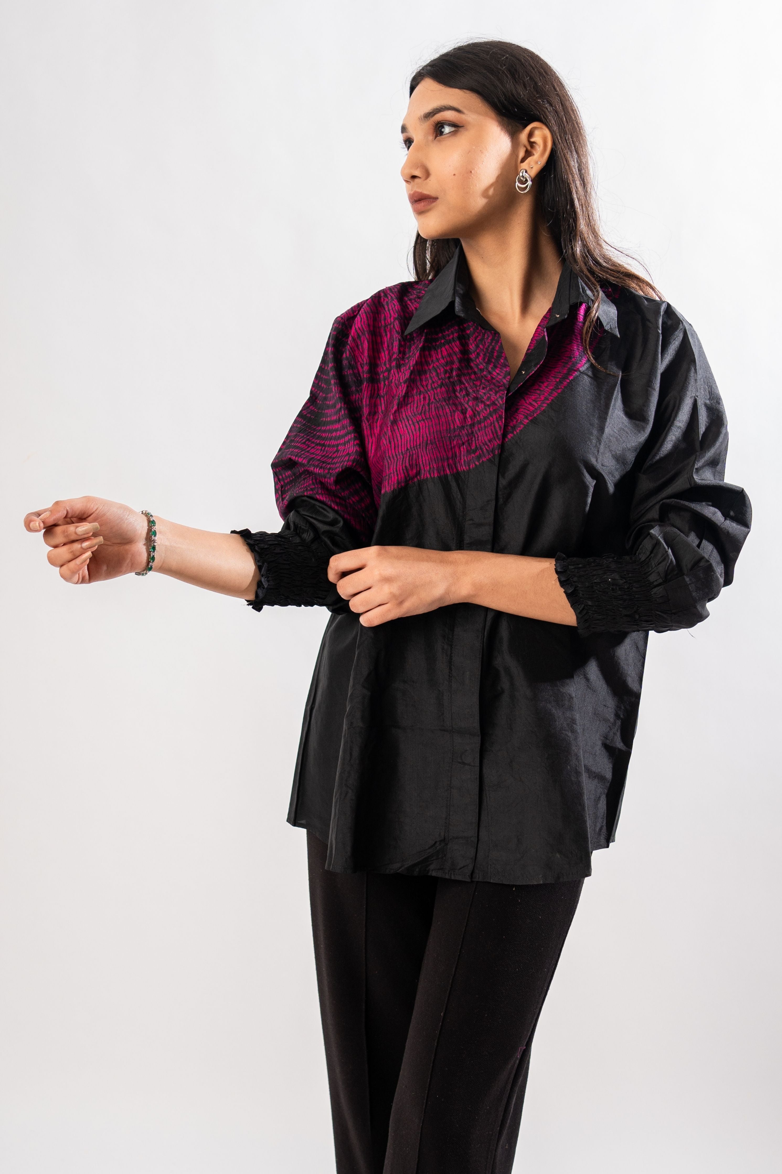 Black Shibori Shirt