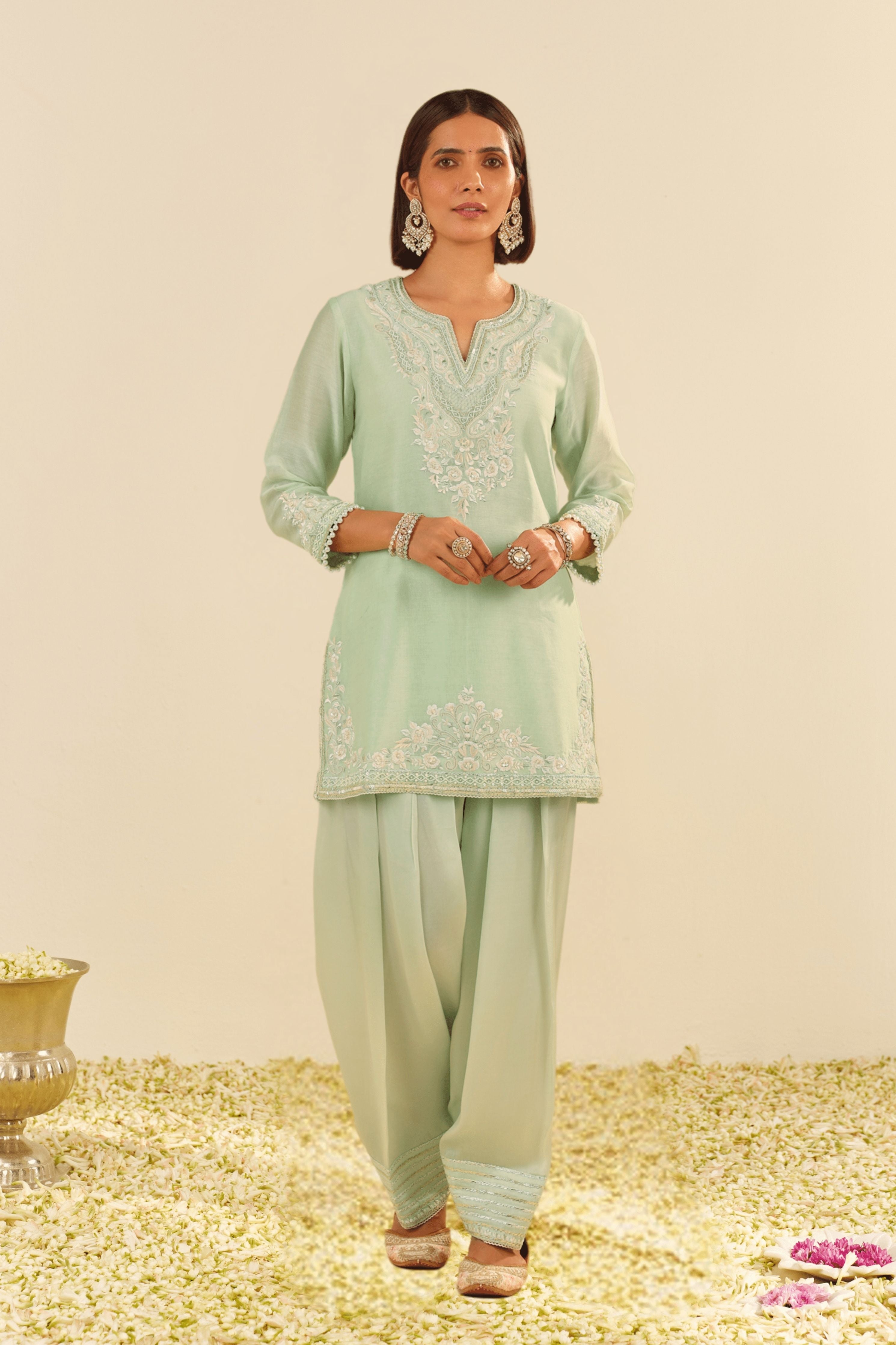Haniya Mint Green Kurta Set