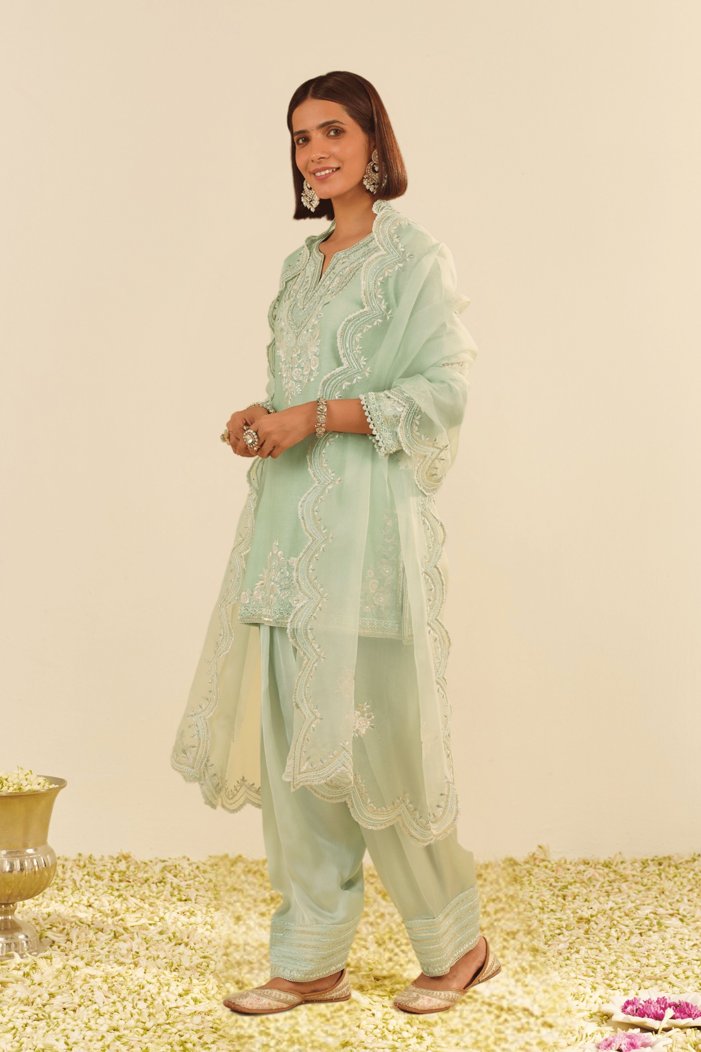 Haniya Mint Green Kurta Set