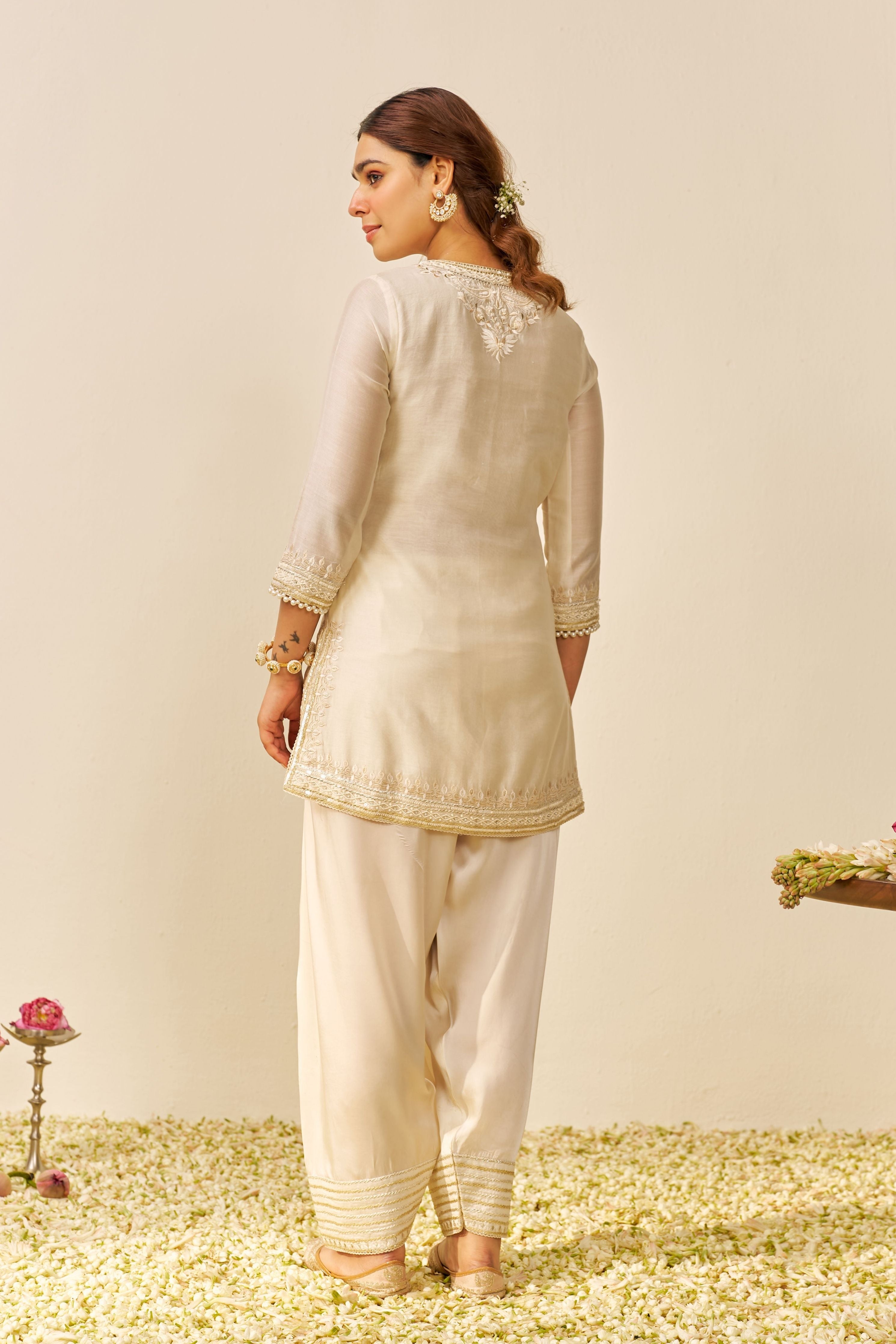 Sara Ivory Kurta Set