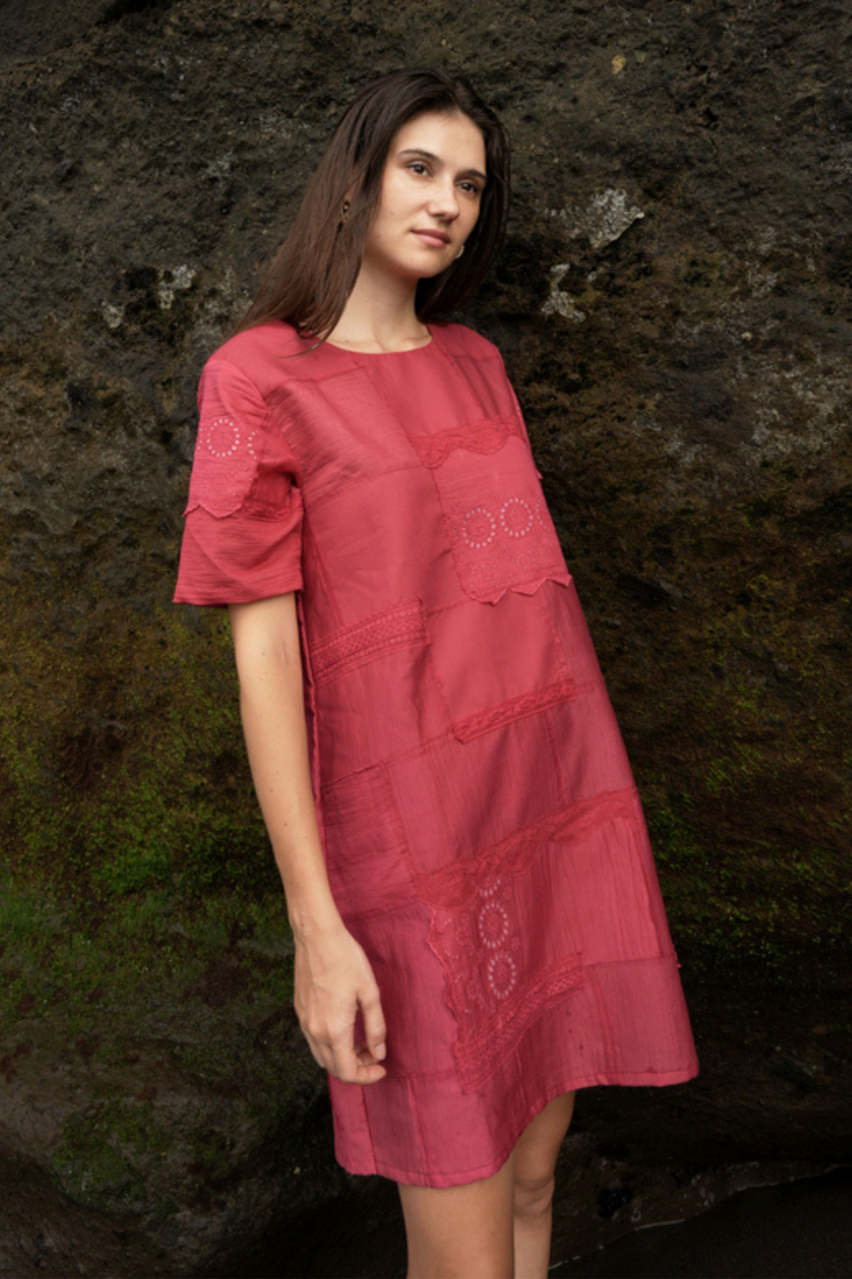 Lila Patchwork Dress