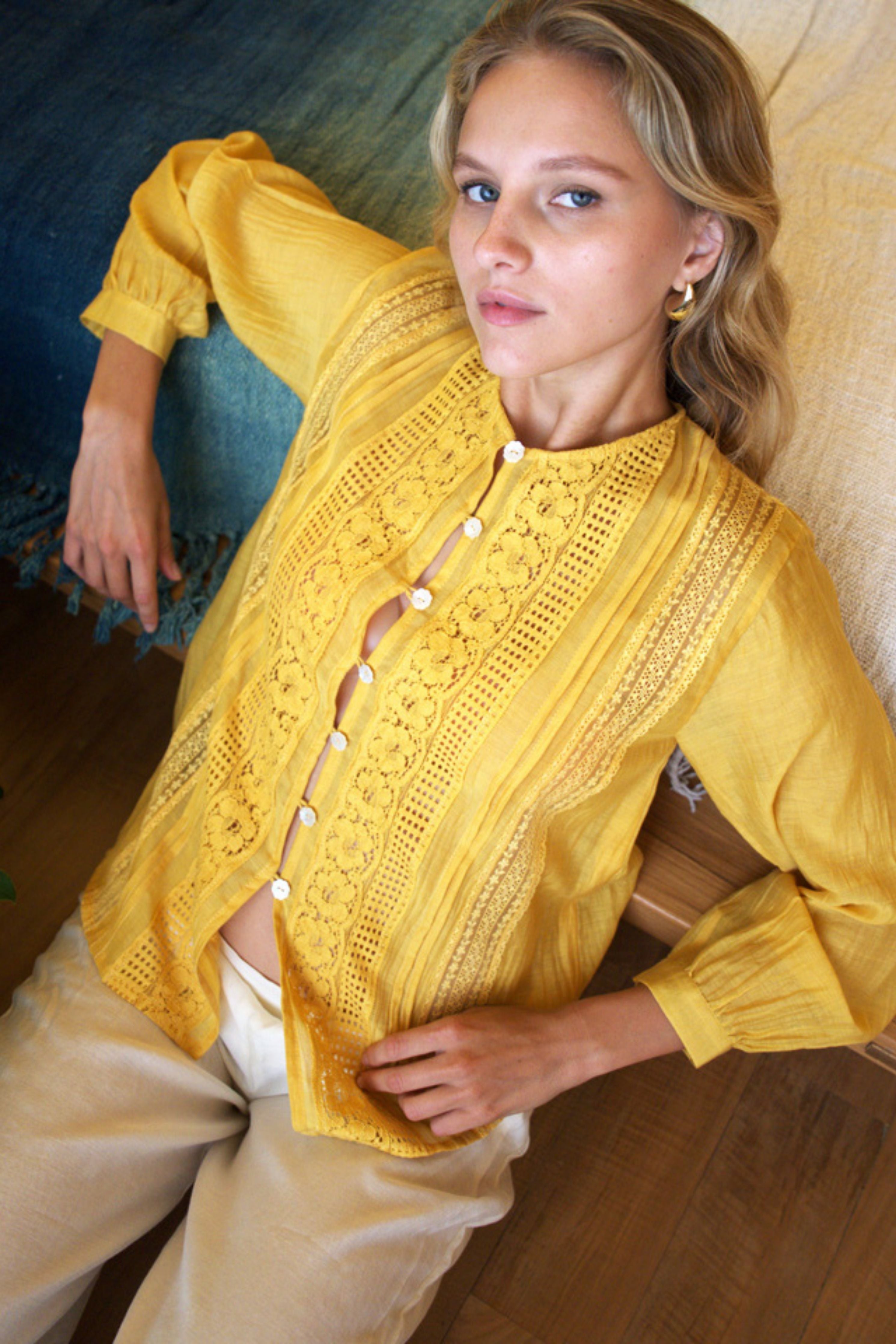 Yellow Maya Top