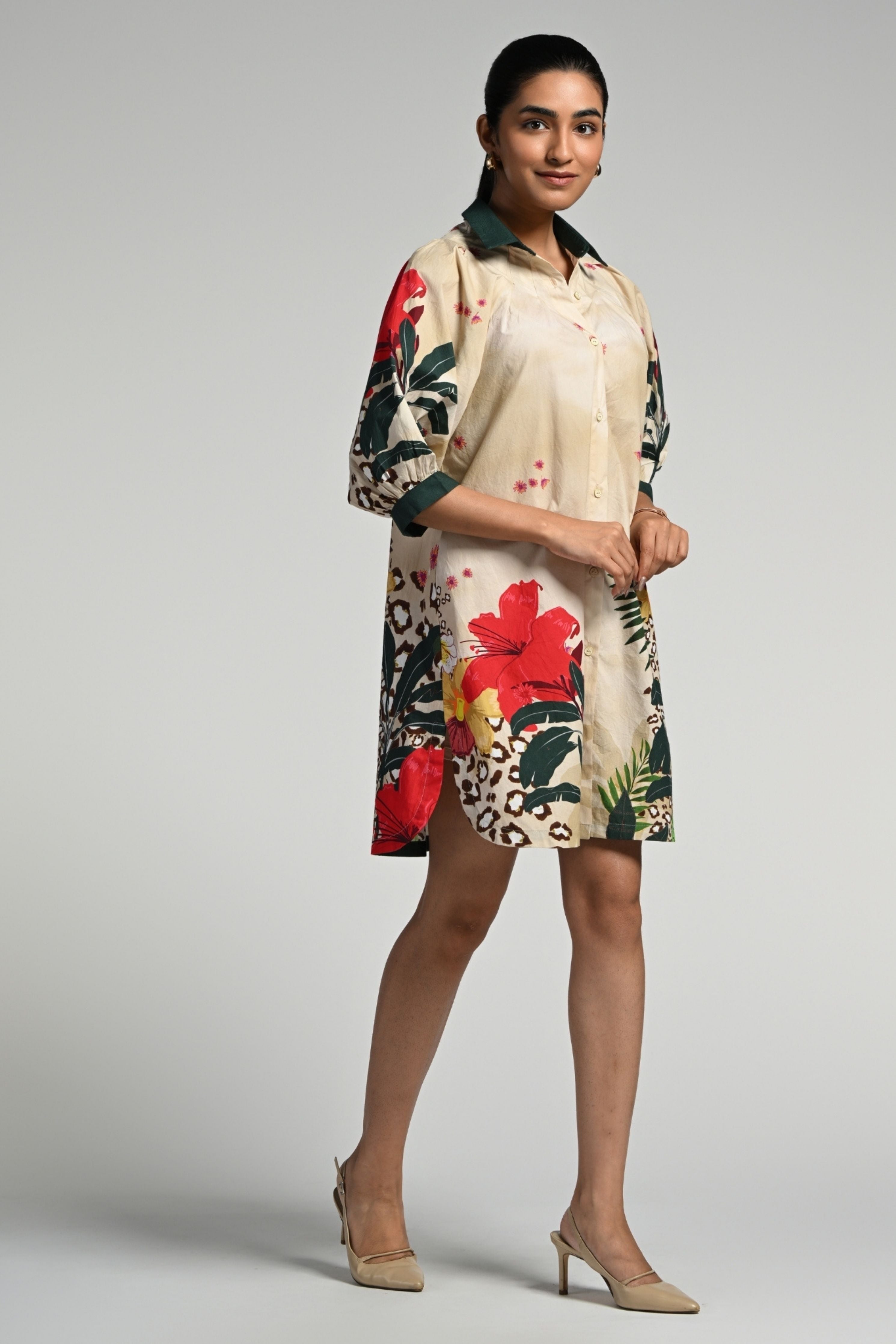 Jungle Rhapsody Cotton Dress