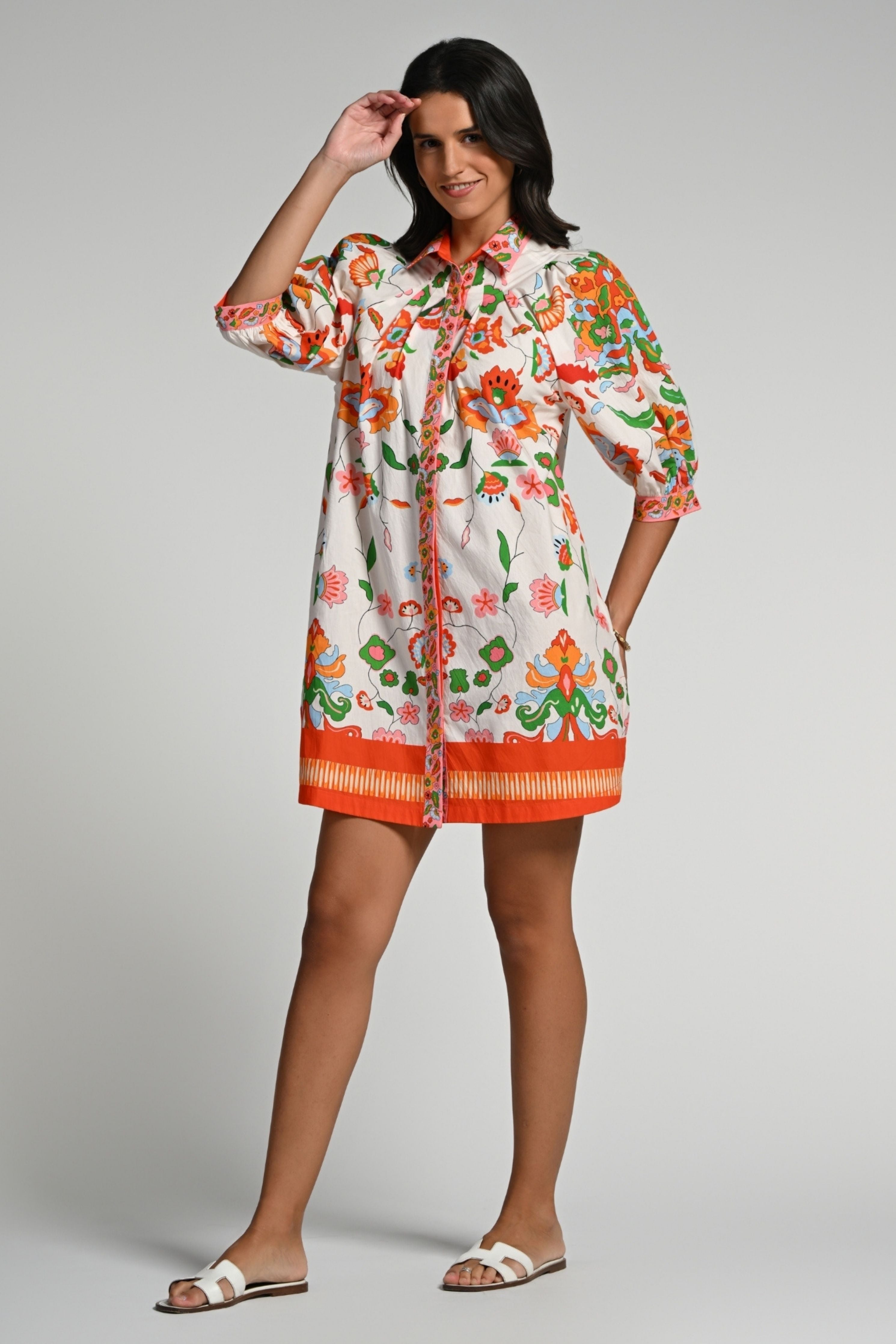 Floral Utopia Cotton Dress