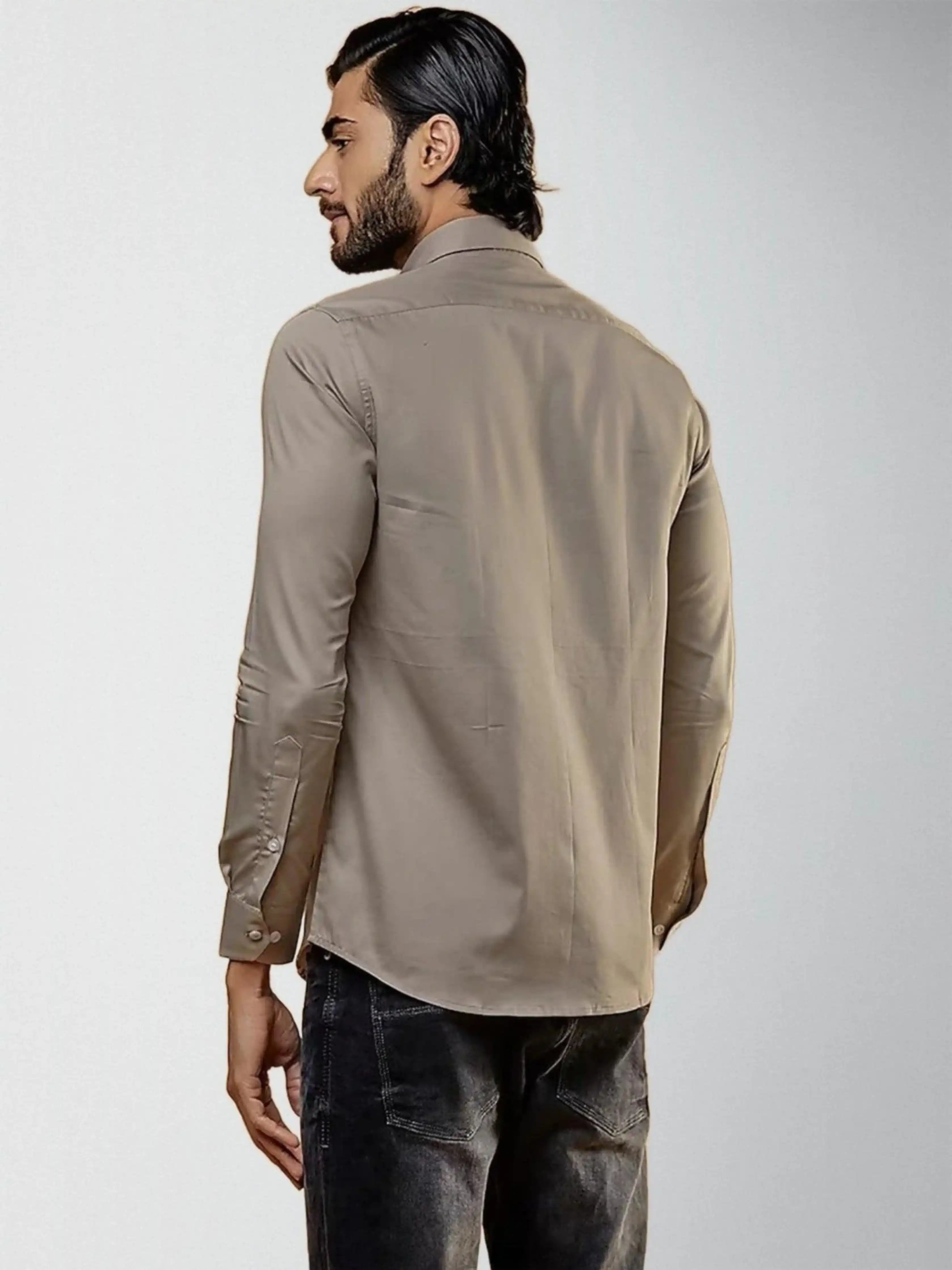 Printed Grey Shirt