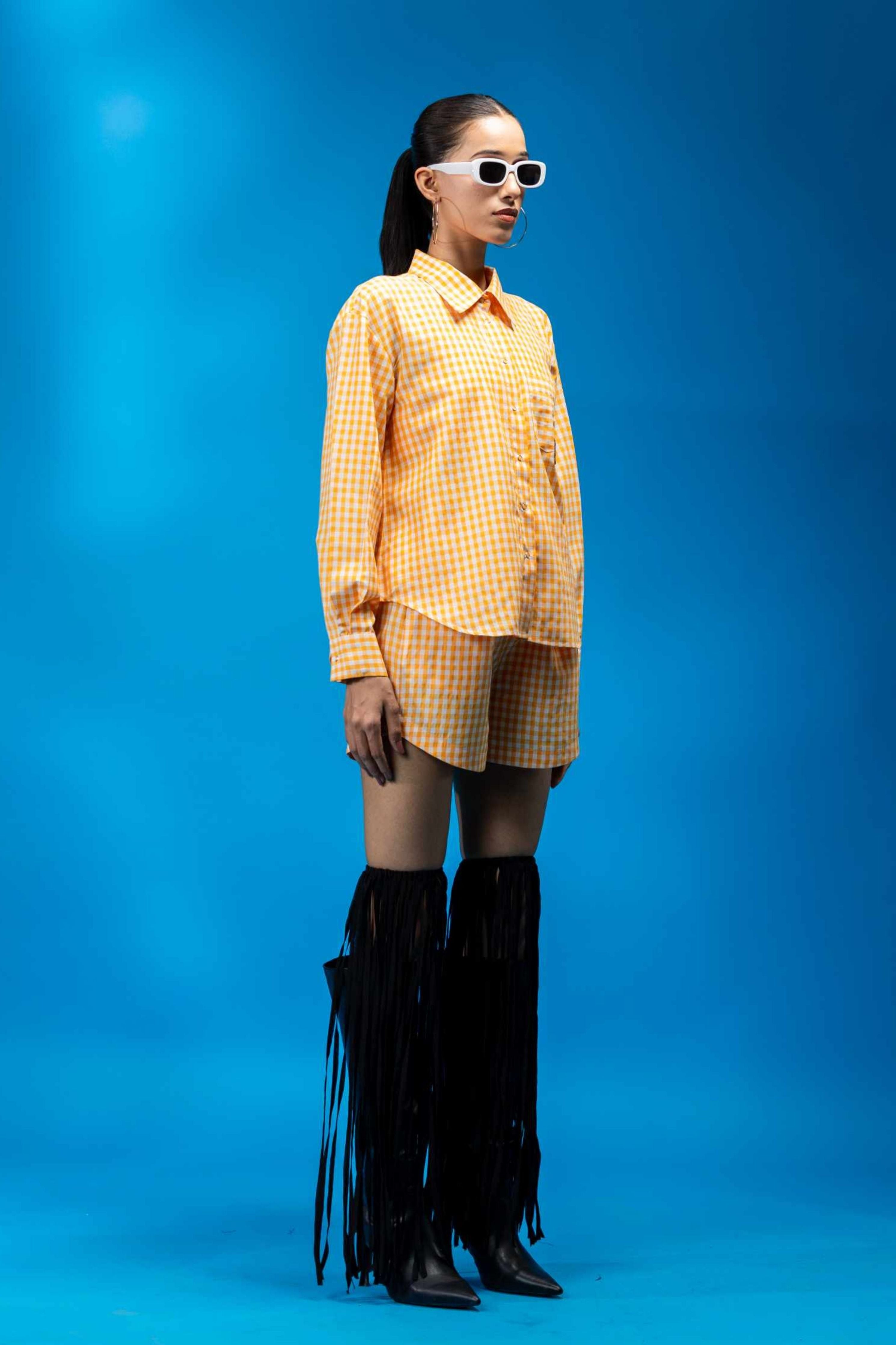Orange Check Bog Shirt