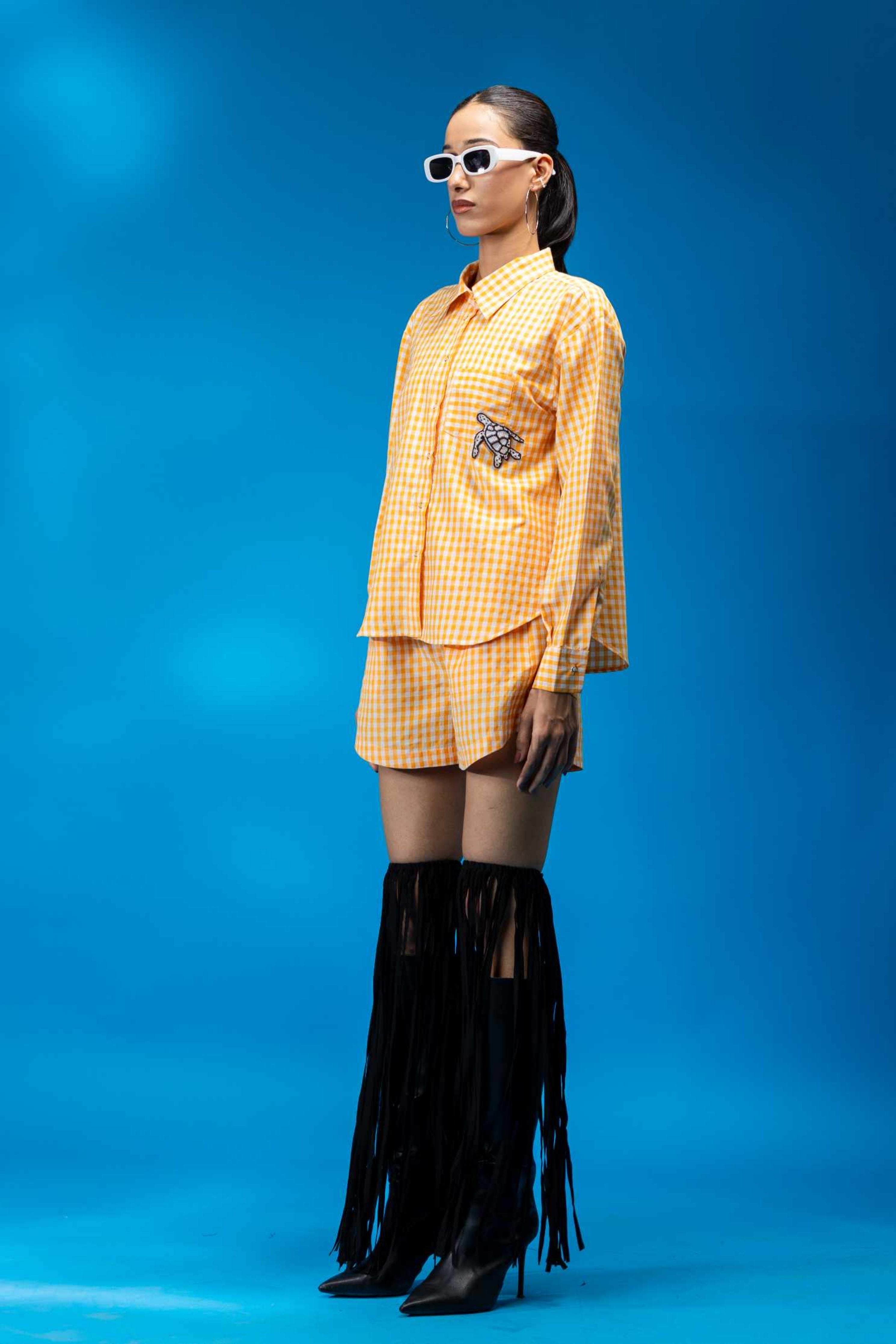 Orange Check Bog Shirt