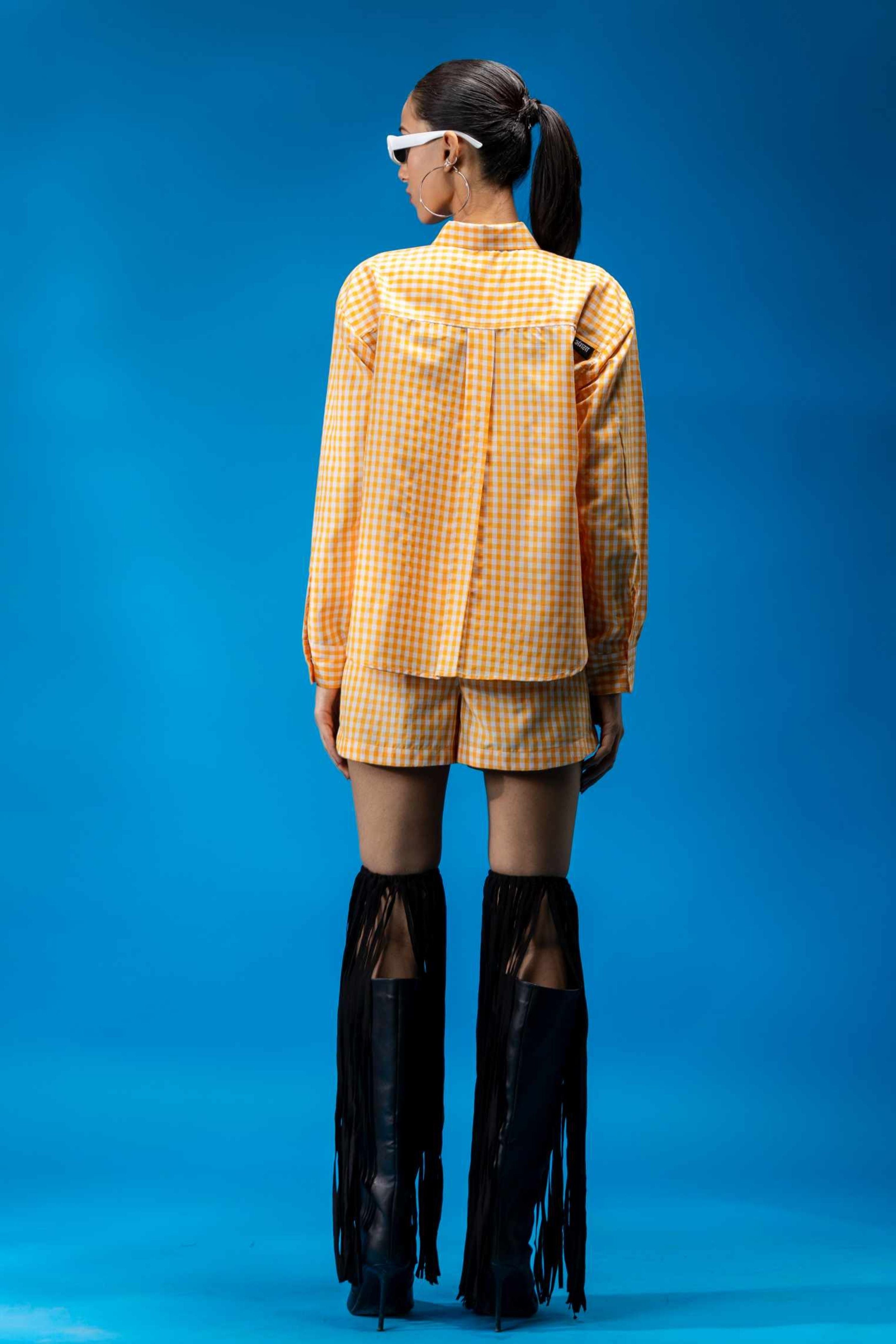 Orange Check Bog Shirt
