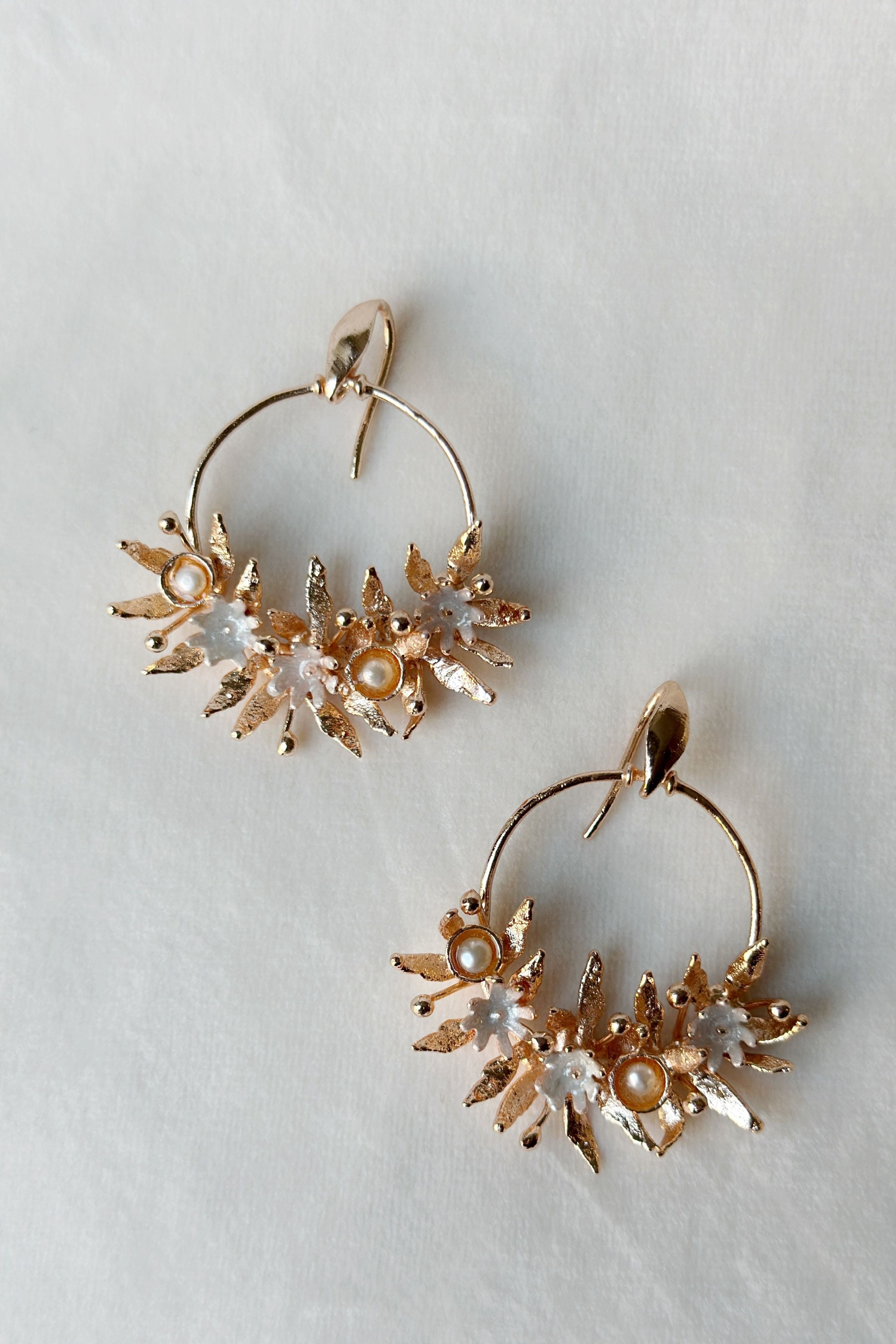 Festive Chandbali Small Rose Earrings