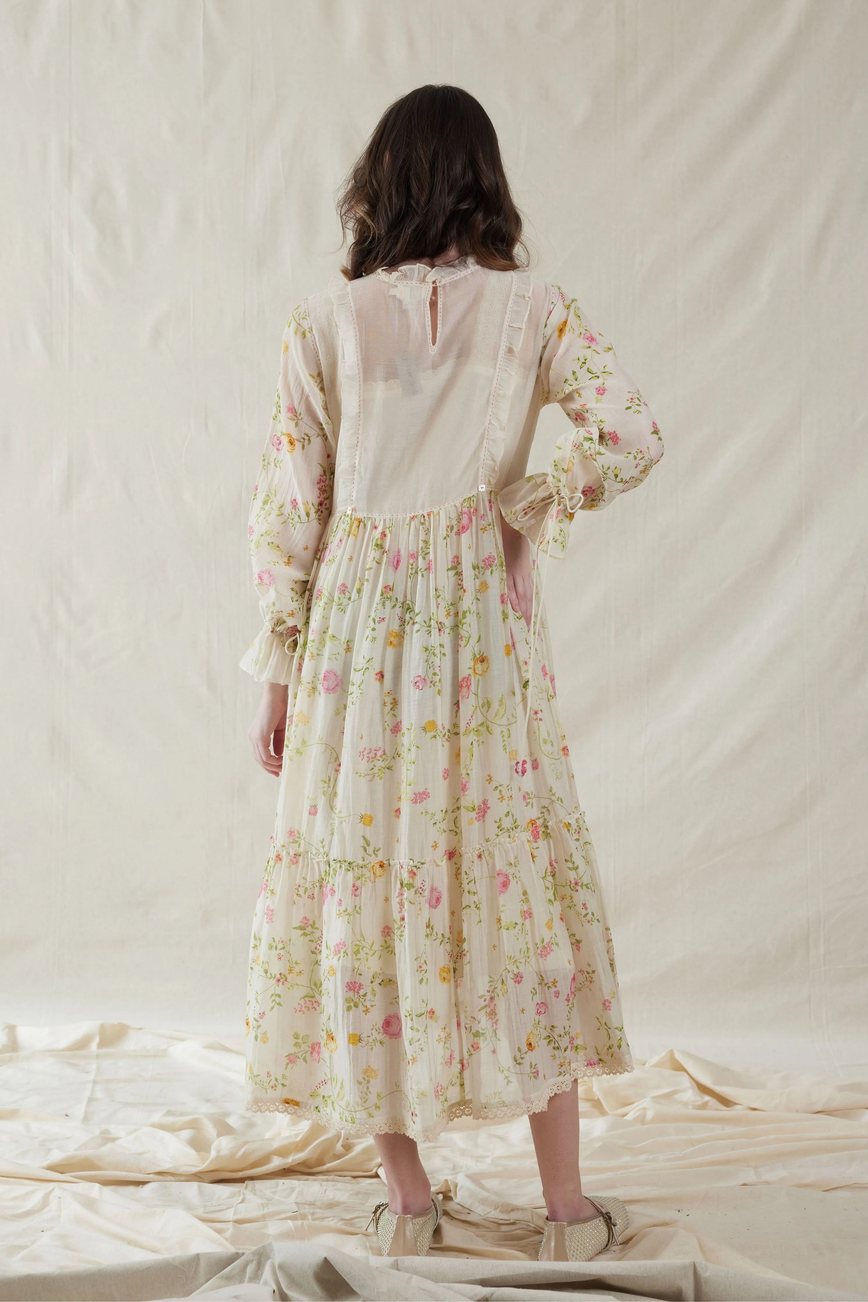 Pink Cotton Silk Dress