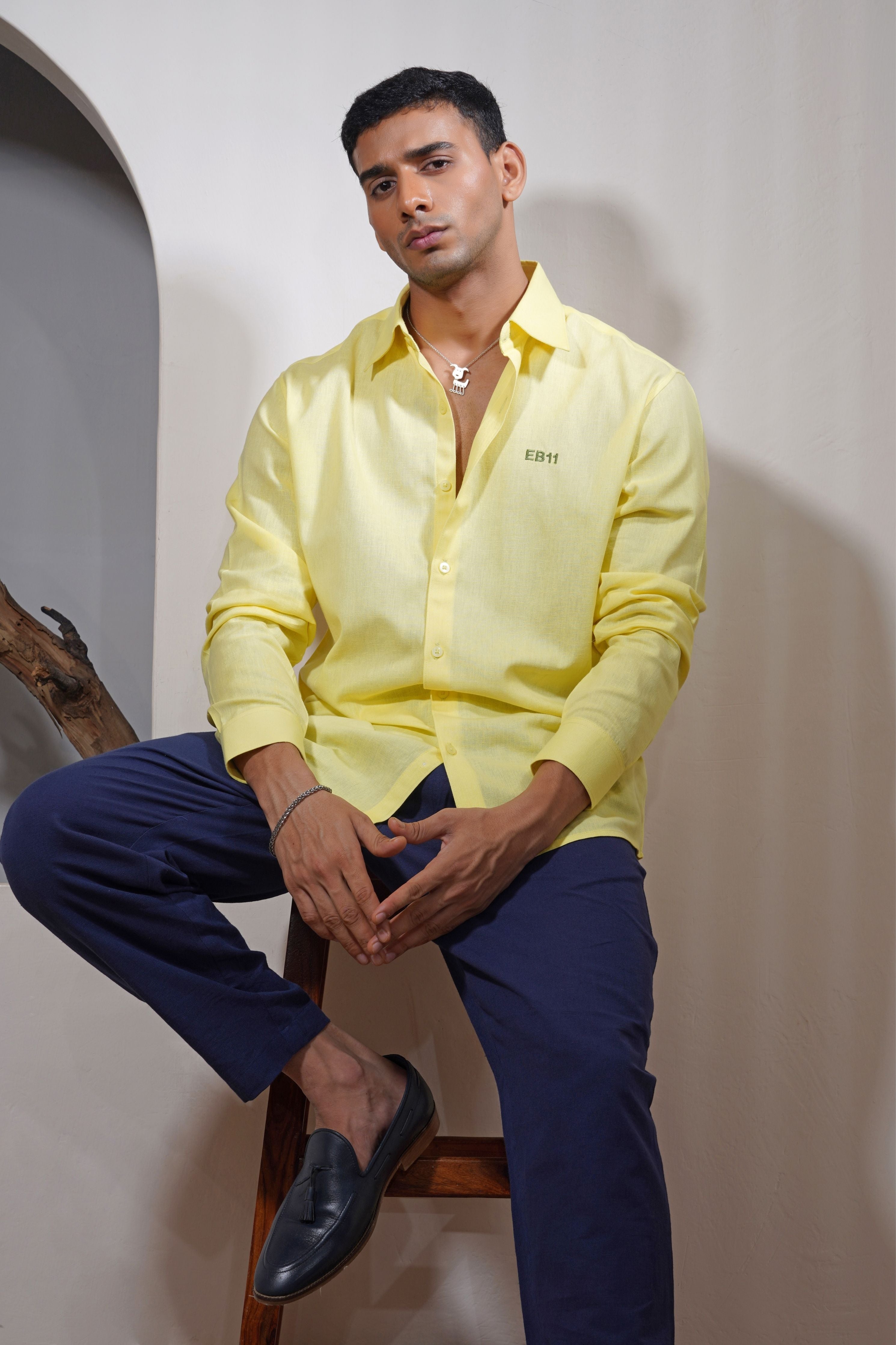 Banana Caramel Linen Shirt