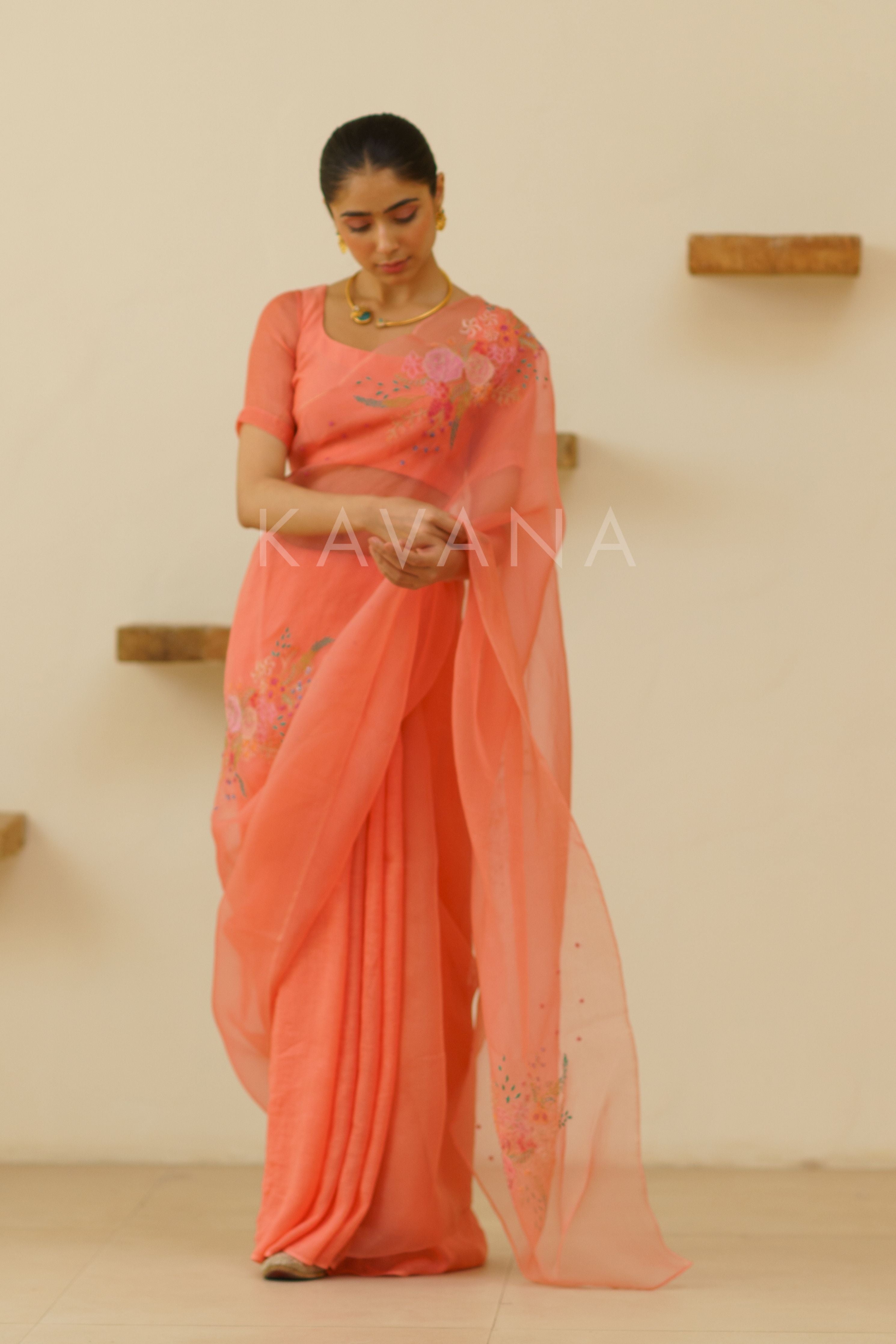 Bani Organza Linen Sari